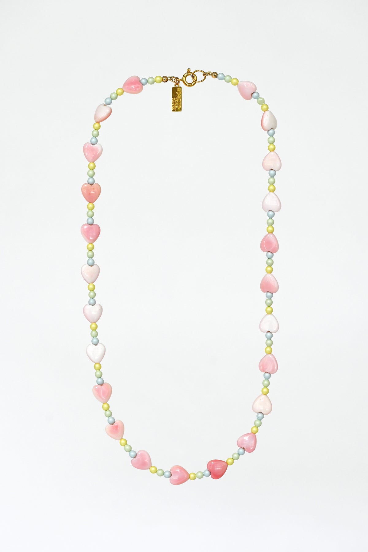 Dream Cloud Heart Rainbow Necklace by Abacus Row Handmade Jewelry