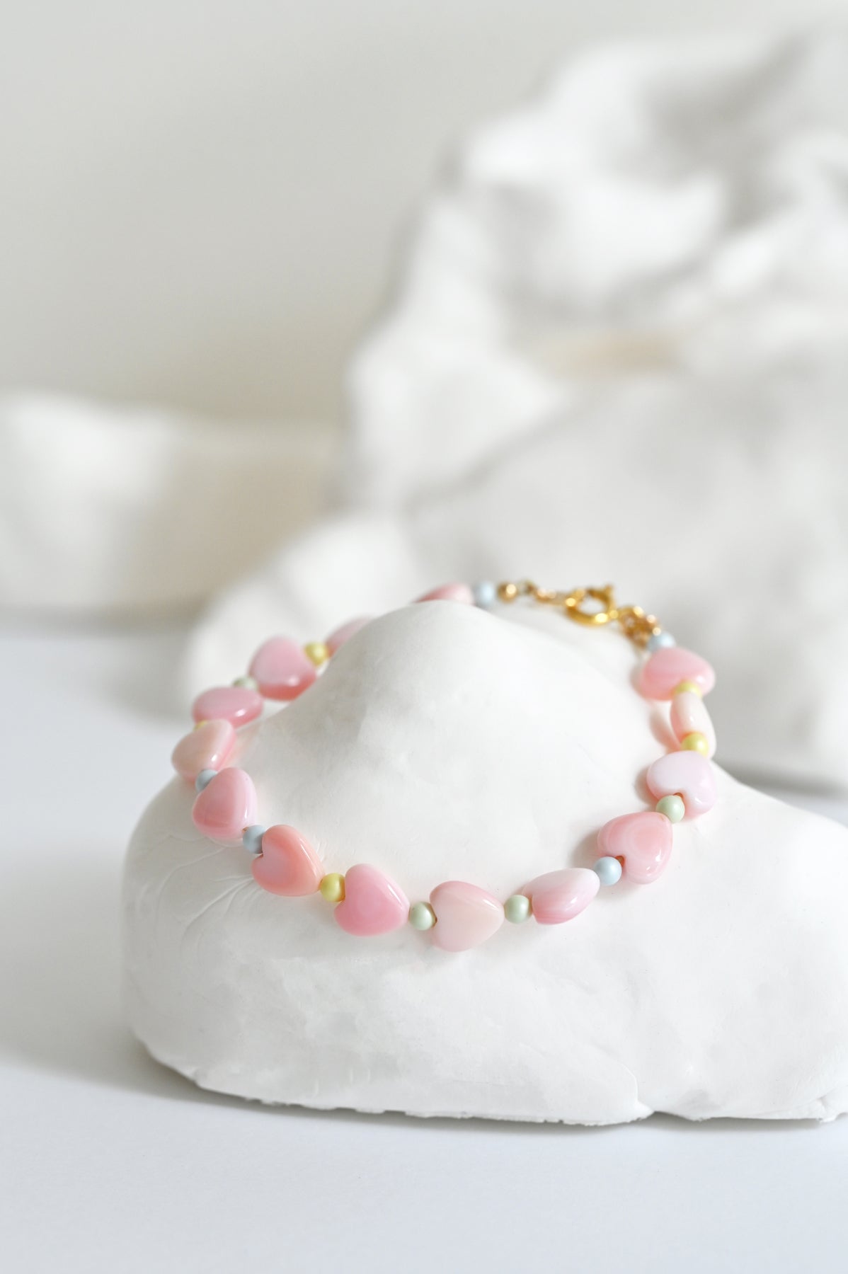Dream Cloud Styled Omoi Bracelet No2 by Abacus Row Handmade Jewelry