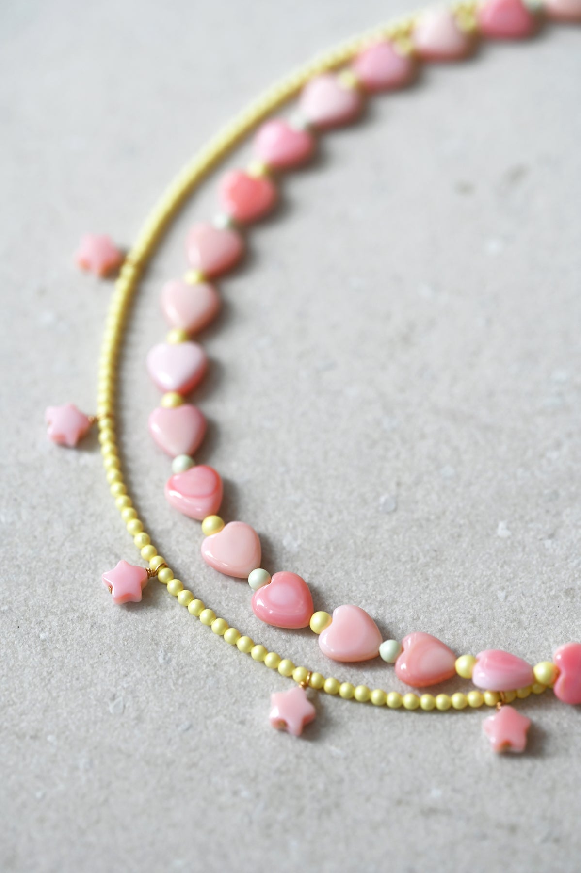 Dream Cloud Short Omoi Necklace No2 Detail by Abacus Row Handmade Jewelry
