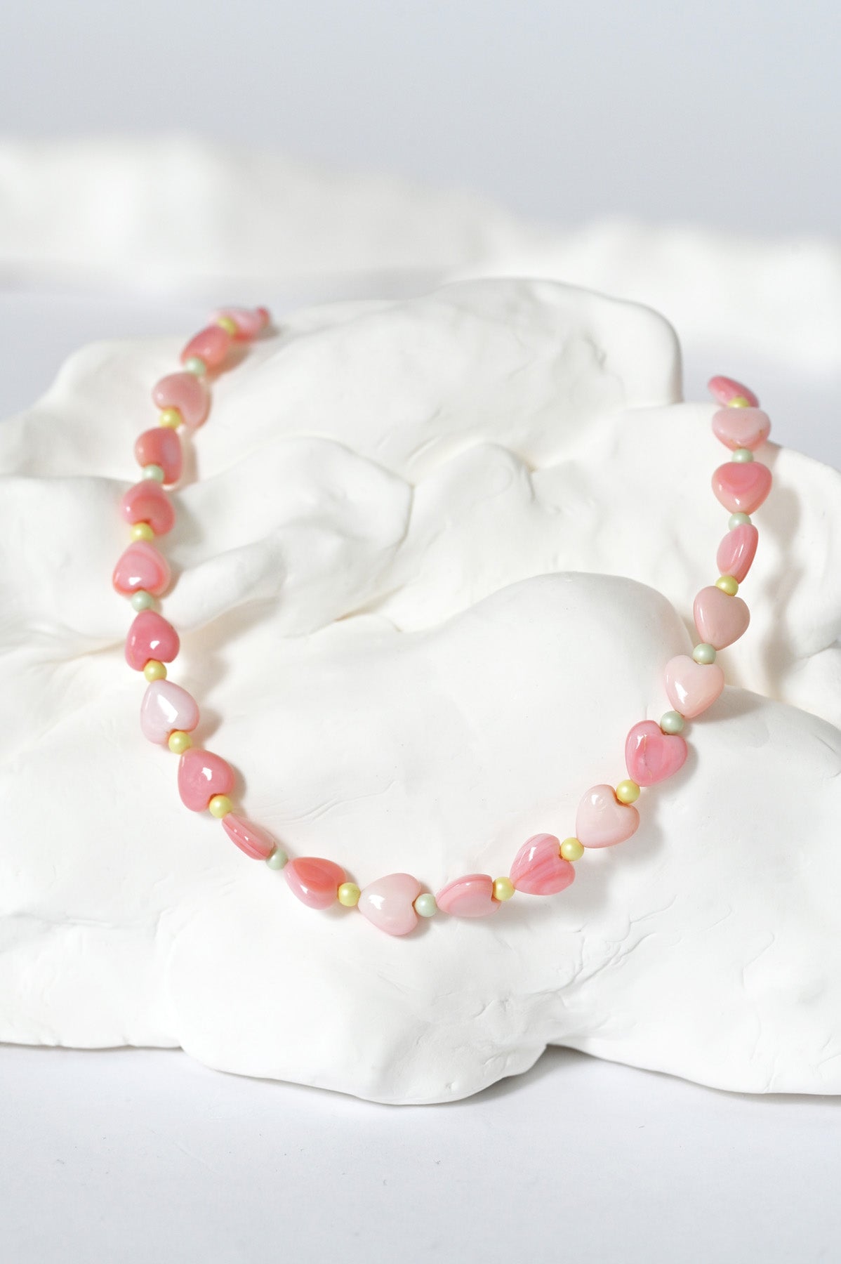 Styled Dream Cloud Short Omoi Necklace No2 by Abacus Row Handmade Jewelry