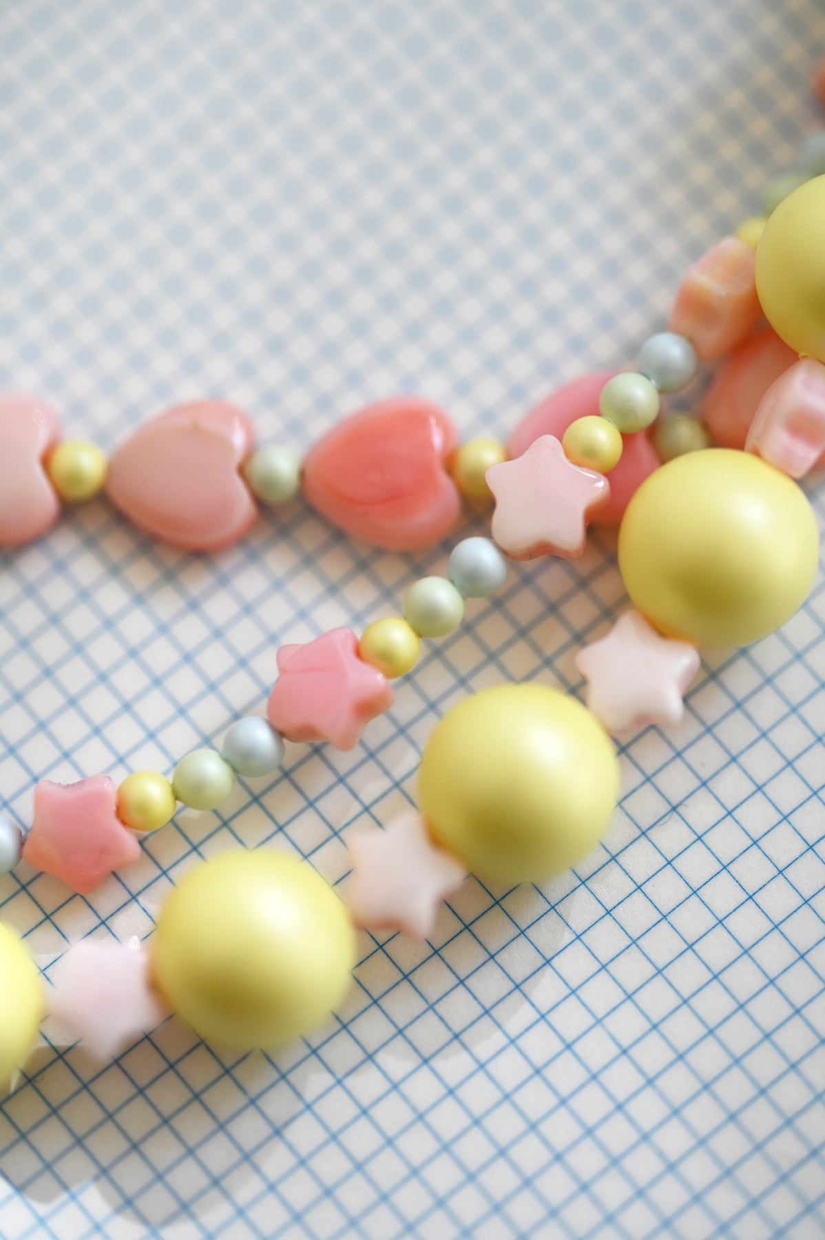 Dream Cloud Star Rainbow Necklace Details by Abacus Row Handmade Jewelry