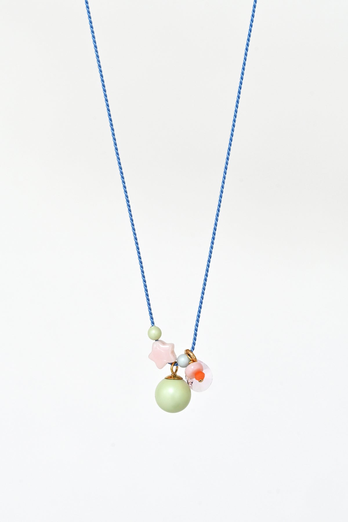 Dream Cloud Wishing Charms Necklace No13 by Abacus Row Handmade Jewelry