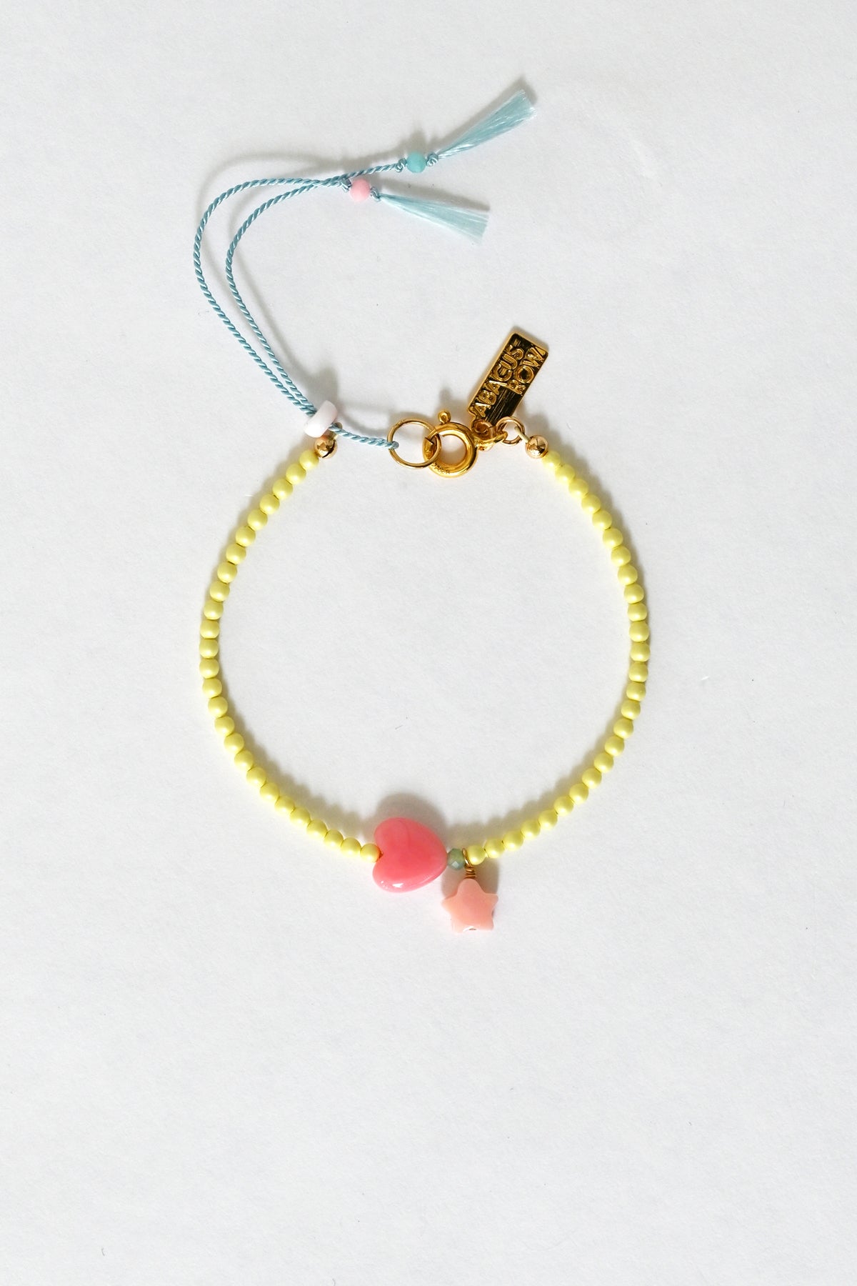 Adjustable Dream Cloud Wishing Star and Heart Bracelet by Abacus Row Handmade Jewelry
