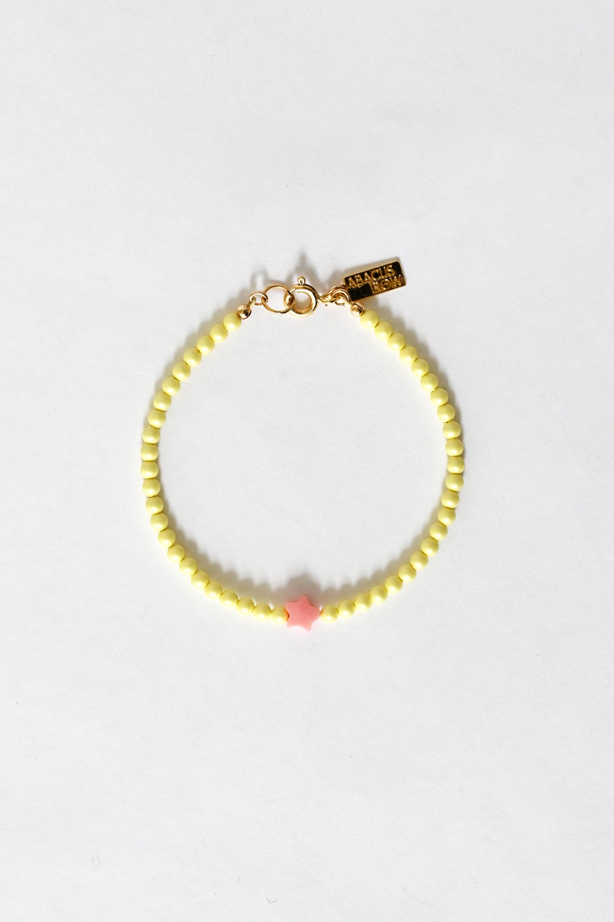Dream Cloud Yellow Wishing Star Bracelet by Abacus Row Handmade Jewelry