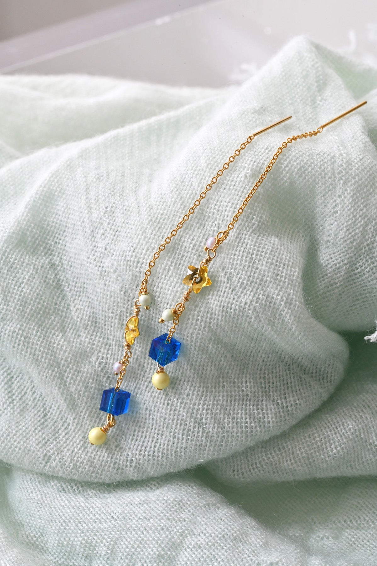 Falling Star Earrings at Abacus Row Handmade Jewelry