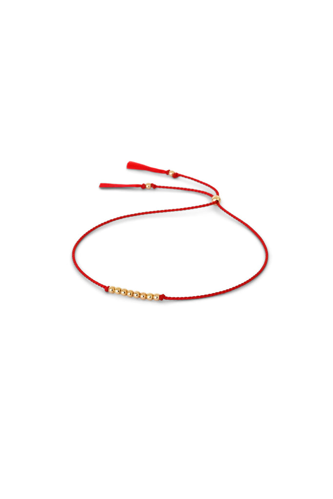 Friendship Bracelet No.3 in Red by Abacus Row Handmade Jewelry