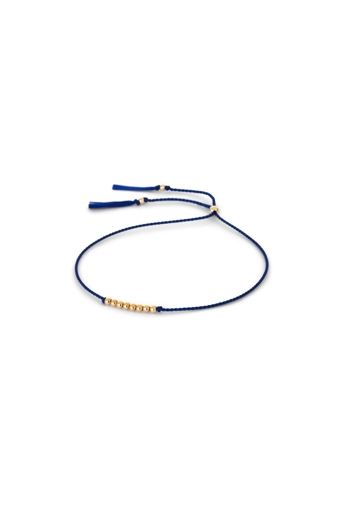Friendship Bracelet No.3 in Sapphire blue by Abacus Row Handmade Jewelry