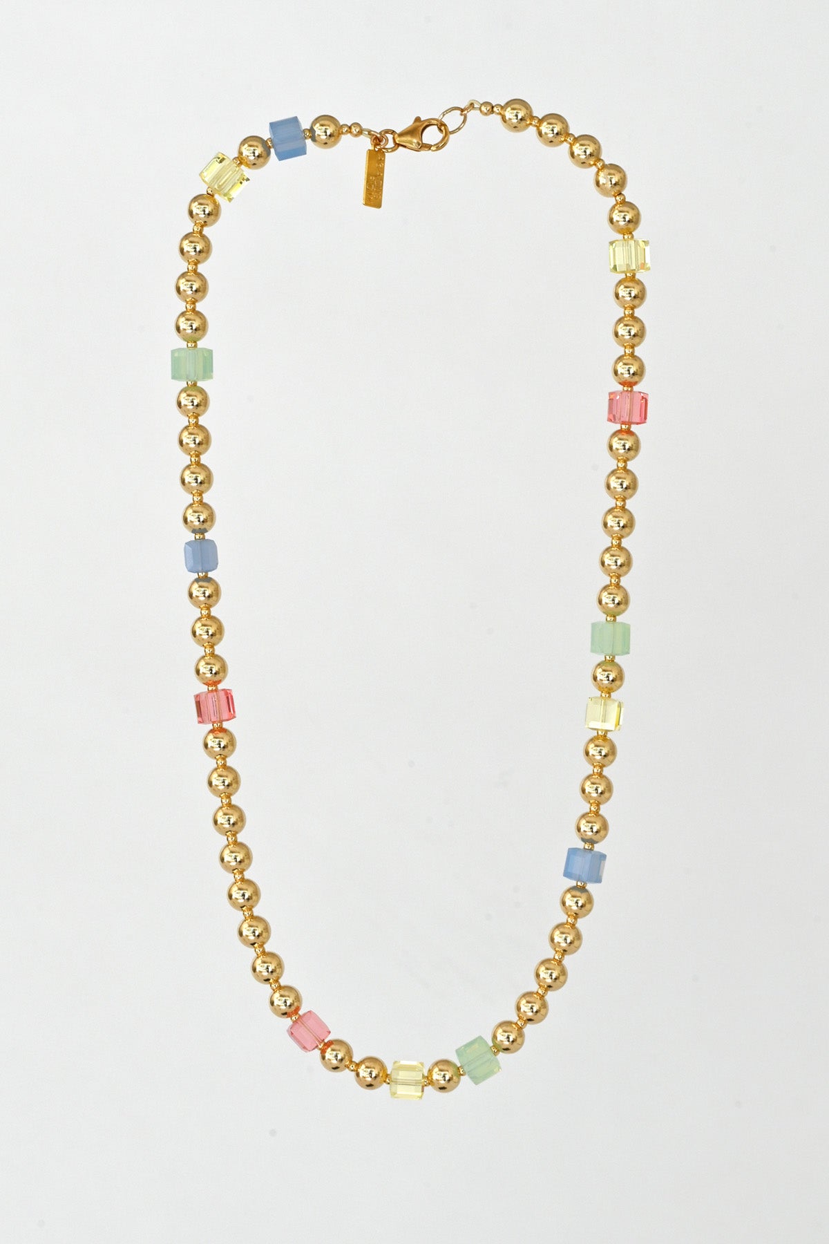 Daisy Chain Necklace No.1 in the Garden Collection at Abacus Row Handmade Jewelry