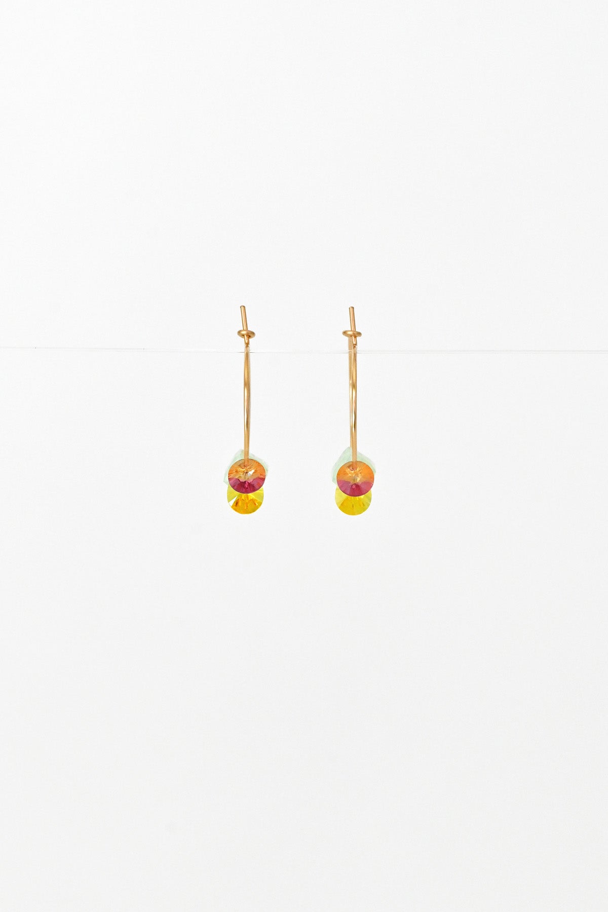 Linaria Earrings No1 front view by Abacus Row Handmade Jewelry