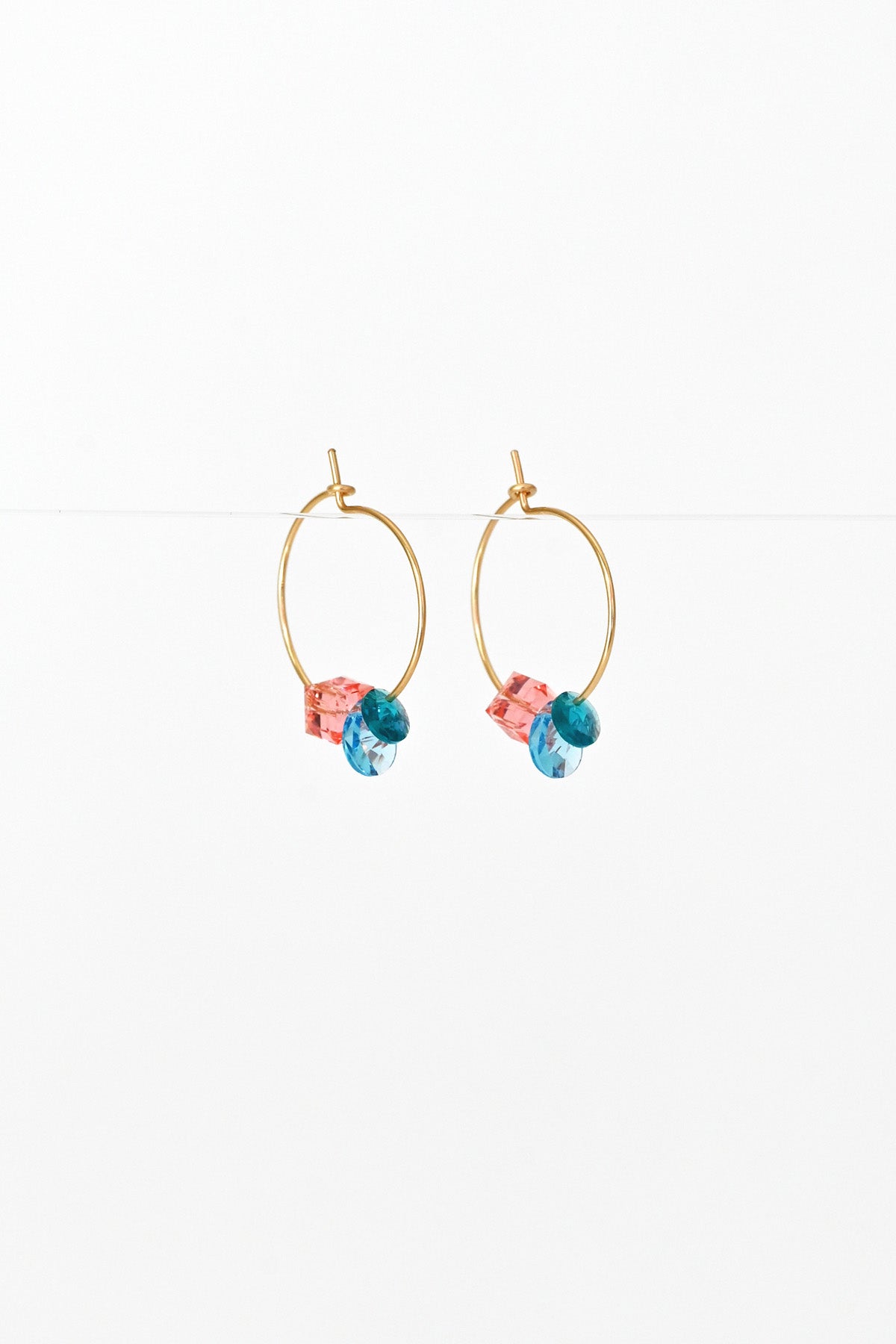 Linaria Earrings No3 side view by Abacus Row Handmade Jewelry