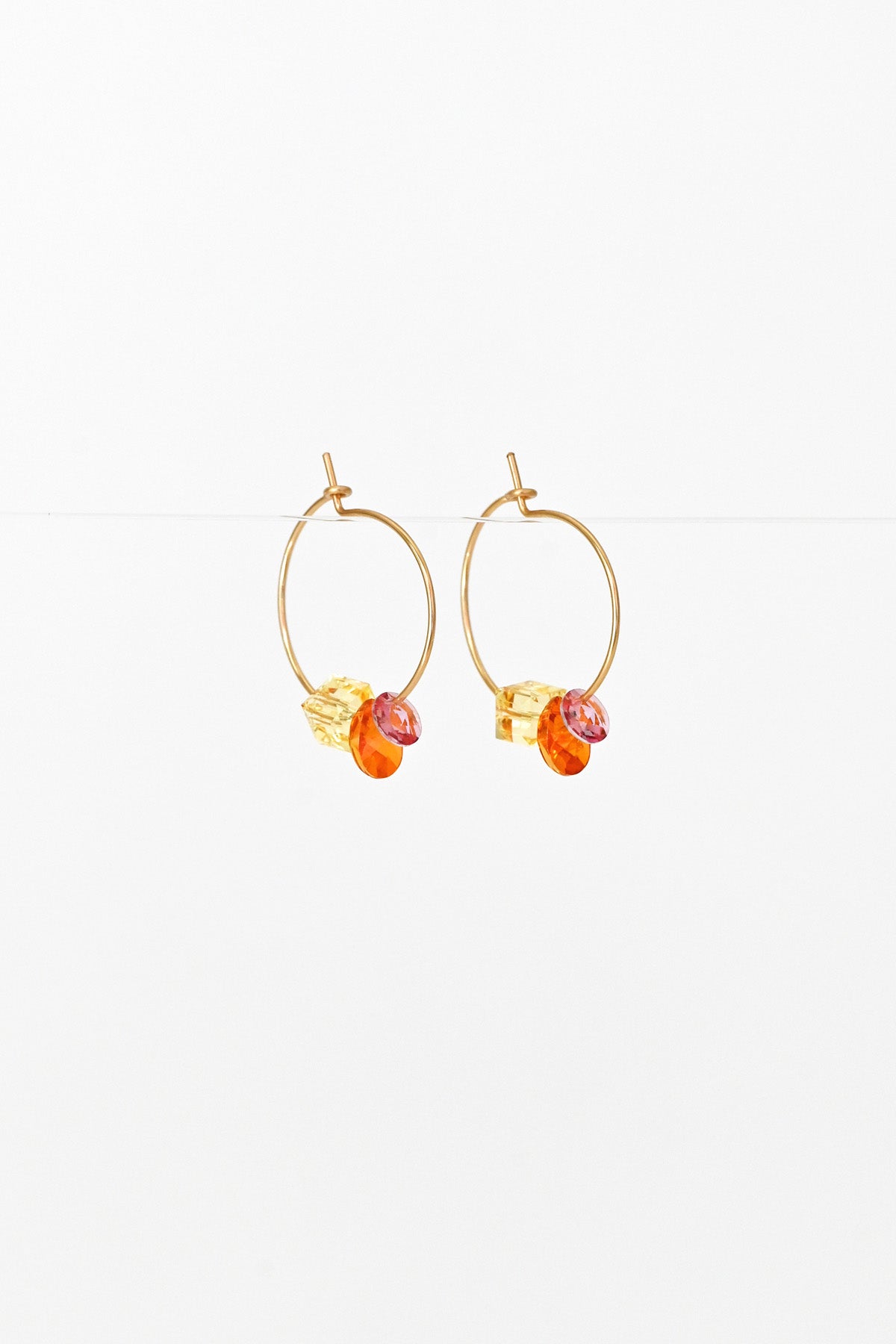 Linaria Earrings No4 side view by Abacus Row Handmade Jewelry