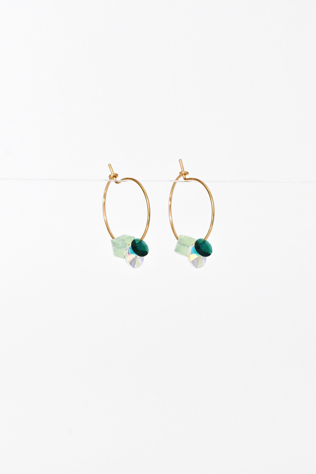 Linaria Earrings No6 side view by Abacus Row Handmade Jewelry