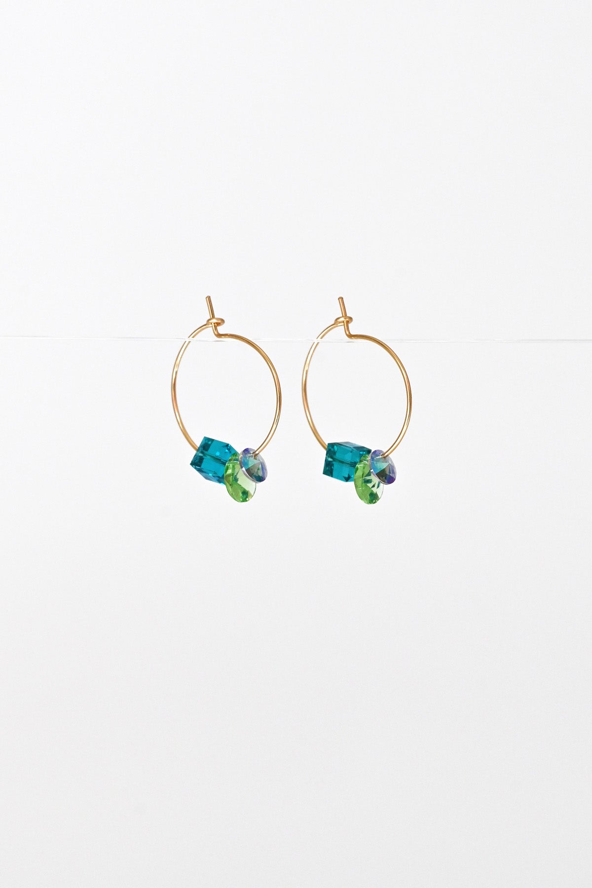 Linaria Earrings No7 side view by Abacus Row Handmade Jewelry