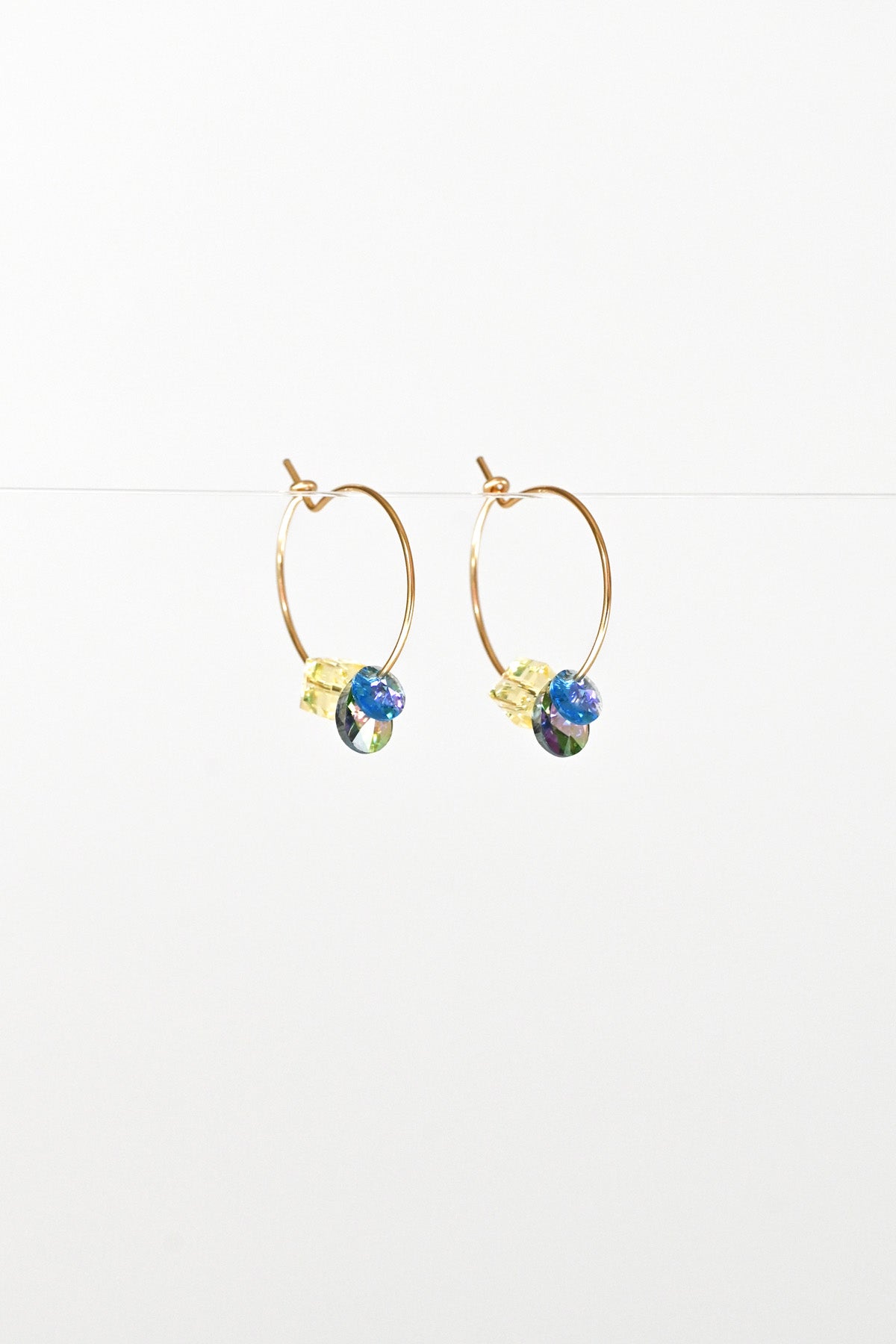 Linaria Earrings No8 side view by Abacus Row Handmade Jewelry