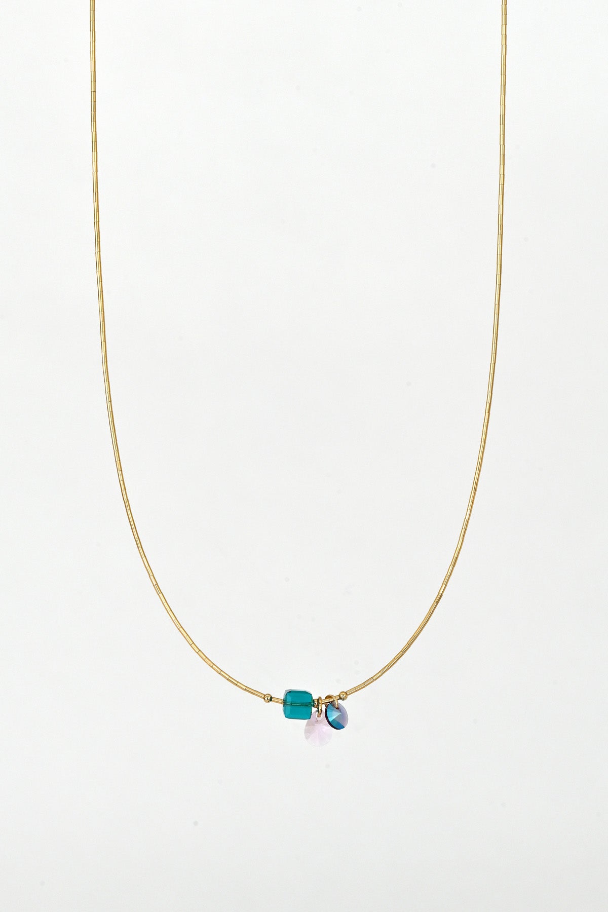 Linaria Necklace No.9 detail from the Garden Collection at Abacus Row Handmade Jewelry