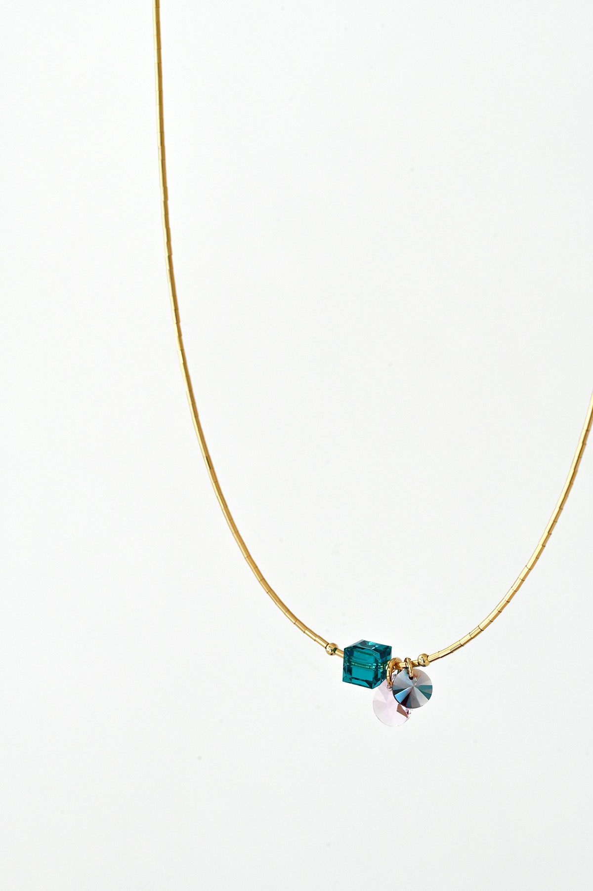 Linaria Necklace No.9 up close from the Garden Collection at Abacus Row Handmade Jewelry