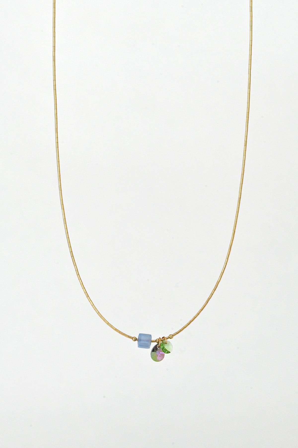 Linaria Necklace No.10 detail from the Garden Collection at Abacus Row Handmade Jewelry