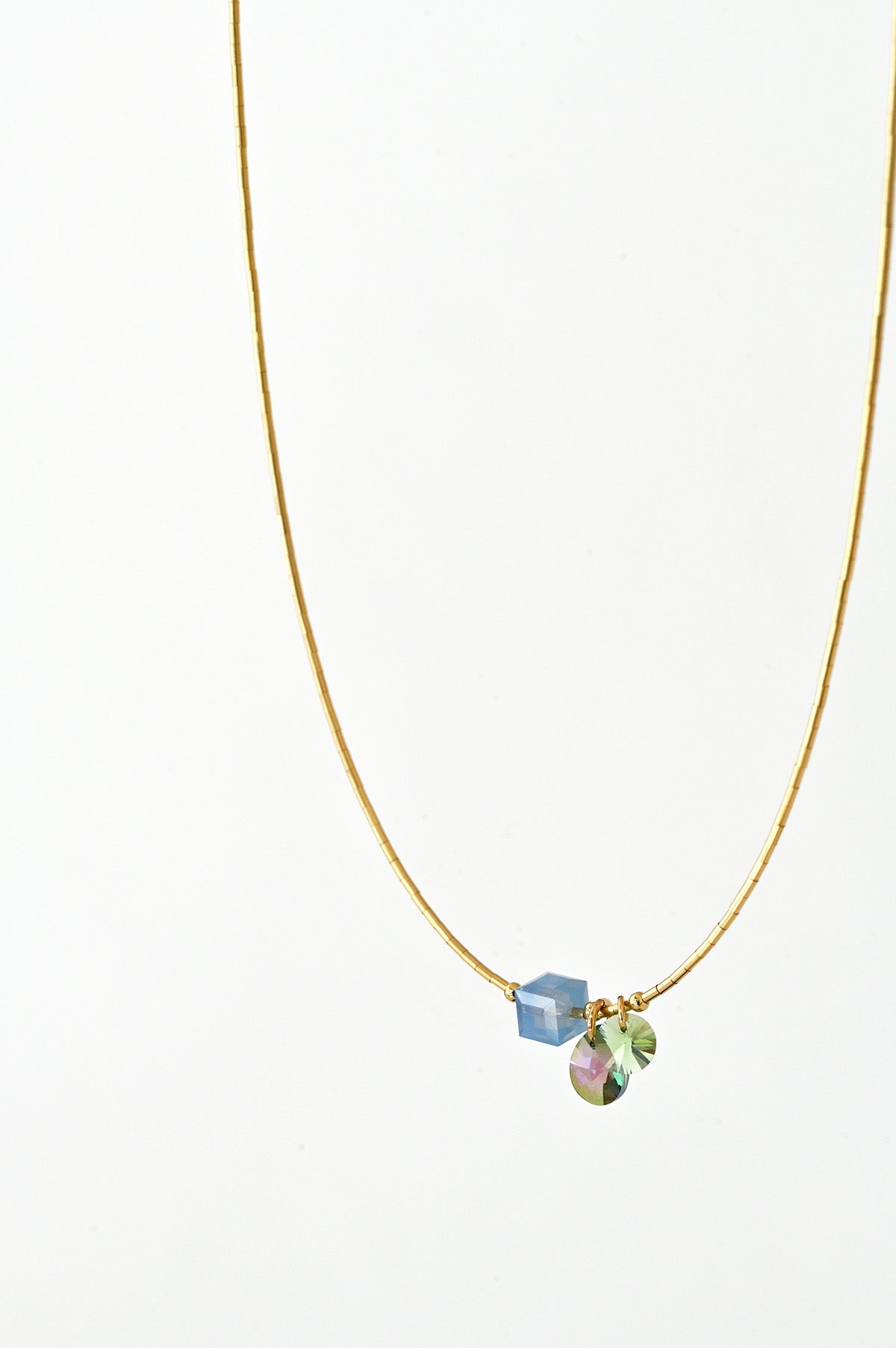 Linaria Necklace No.10 up close from the Garden Collection at Abacus Row Handmade Jewelry