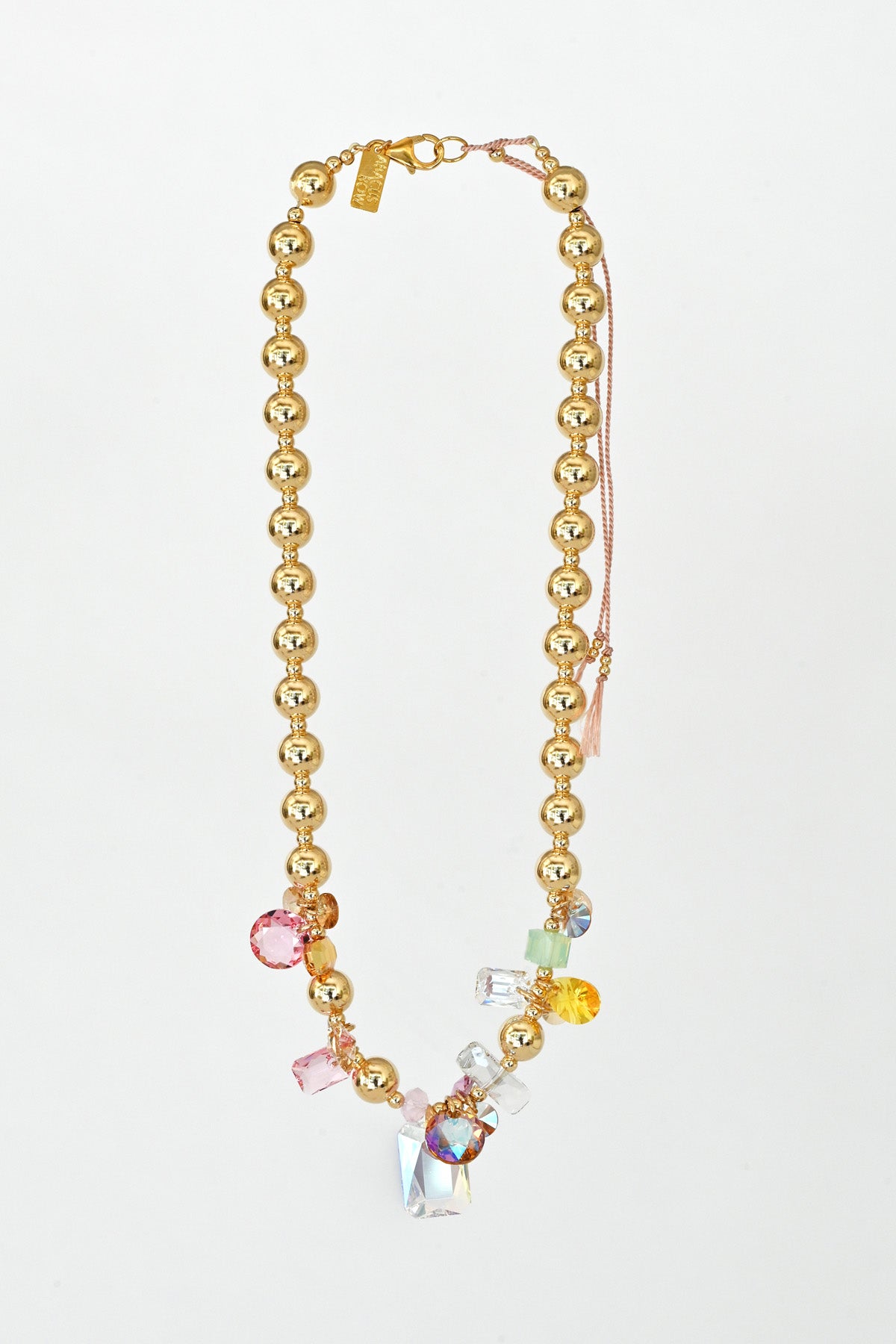 Moon Flower Necklace No.17 from the Garden Collection at Abacus Row Handmade Jewelry