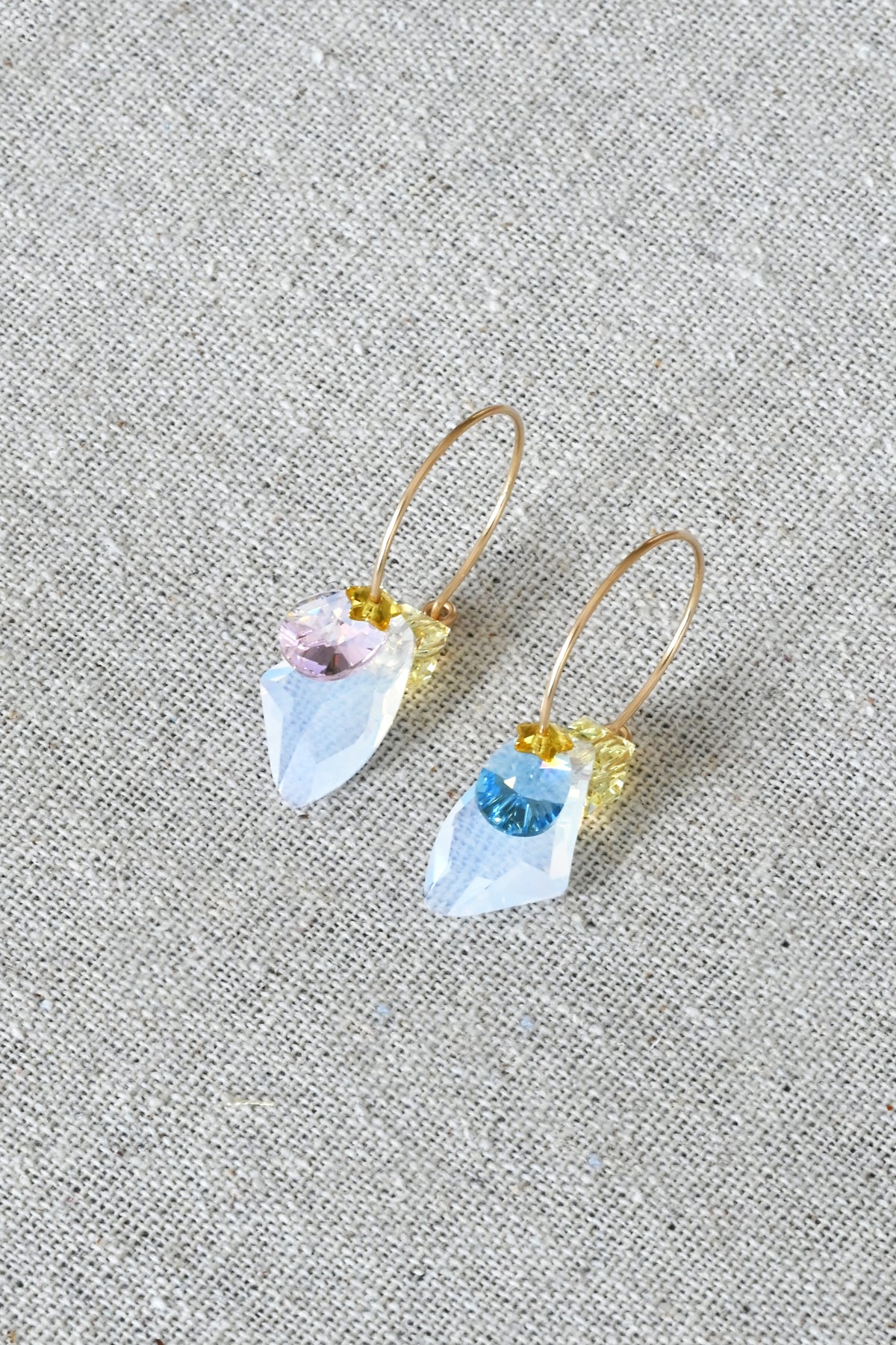 Twin Star Earrings styled by Abacus Row Handmade Jewelry