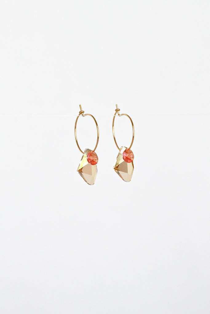 Ginger Hoop Earrings No 2 in the Garden Collection at Abacus Row Handmade Jewelry