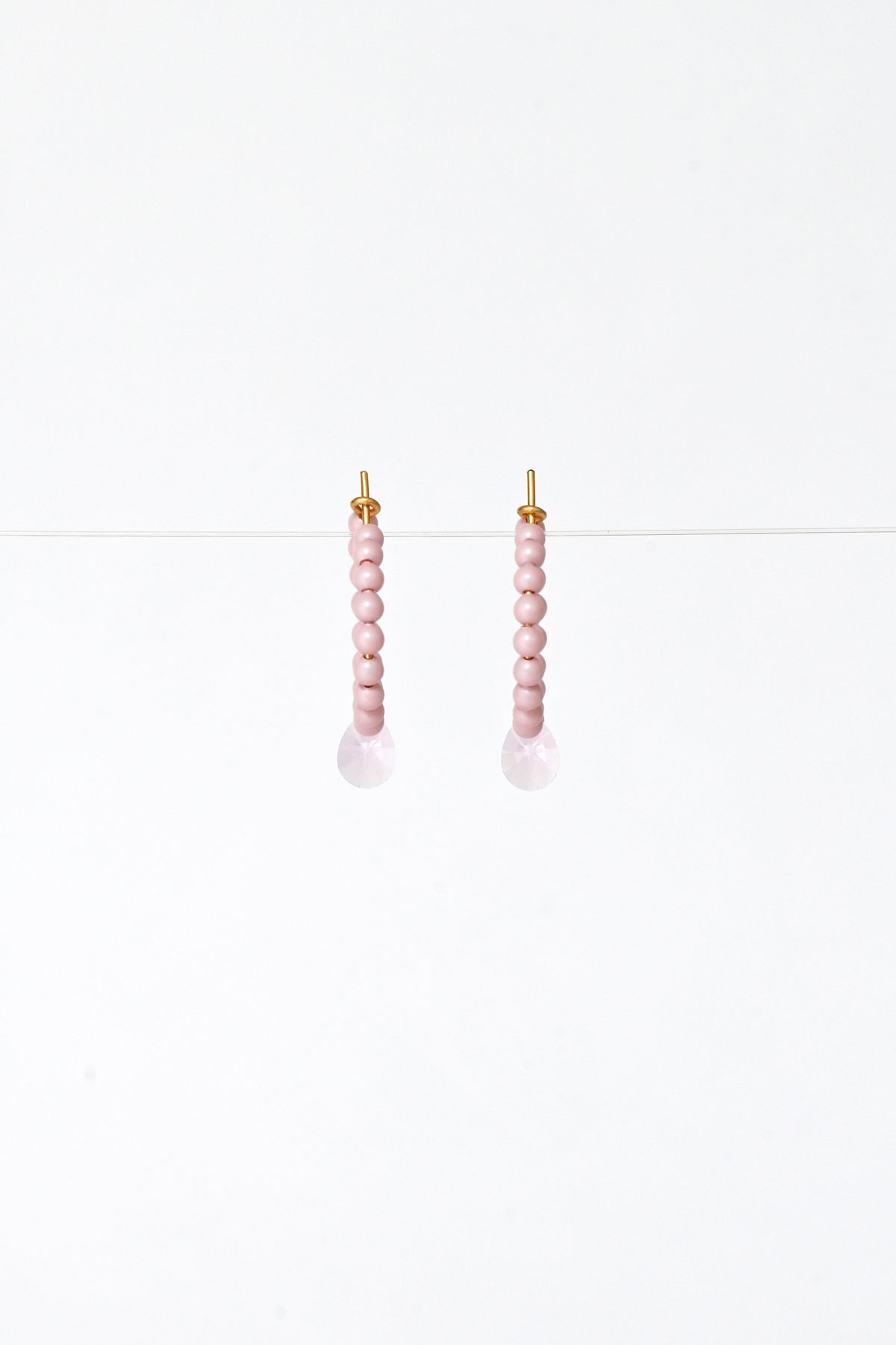Front View of the Lala Earrings by Abacus Row Handmade Jewelry