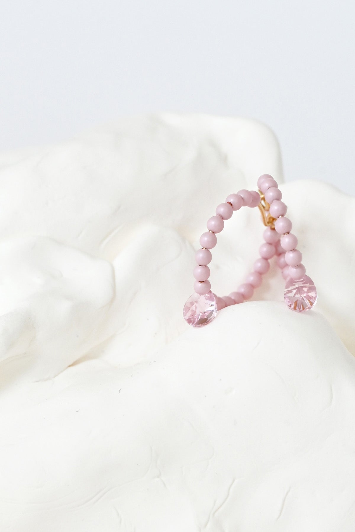 Styled View of the Lala Earrings by Abacus Row Handmade Jewelry