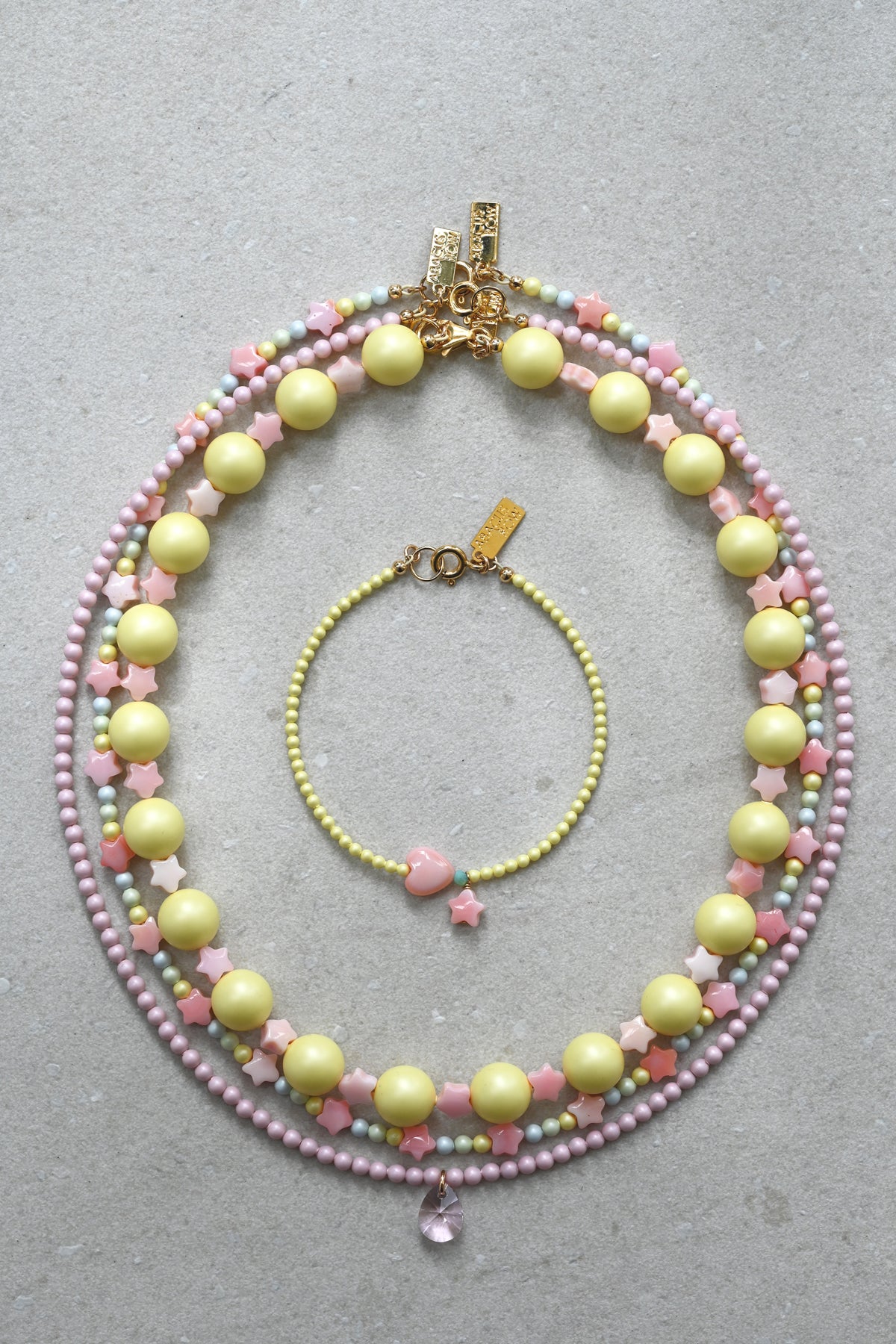 Lala Necklace with Dream Cloud Pieces at Abacus Row Handmade Jewelry