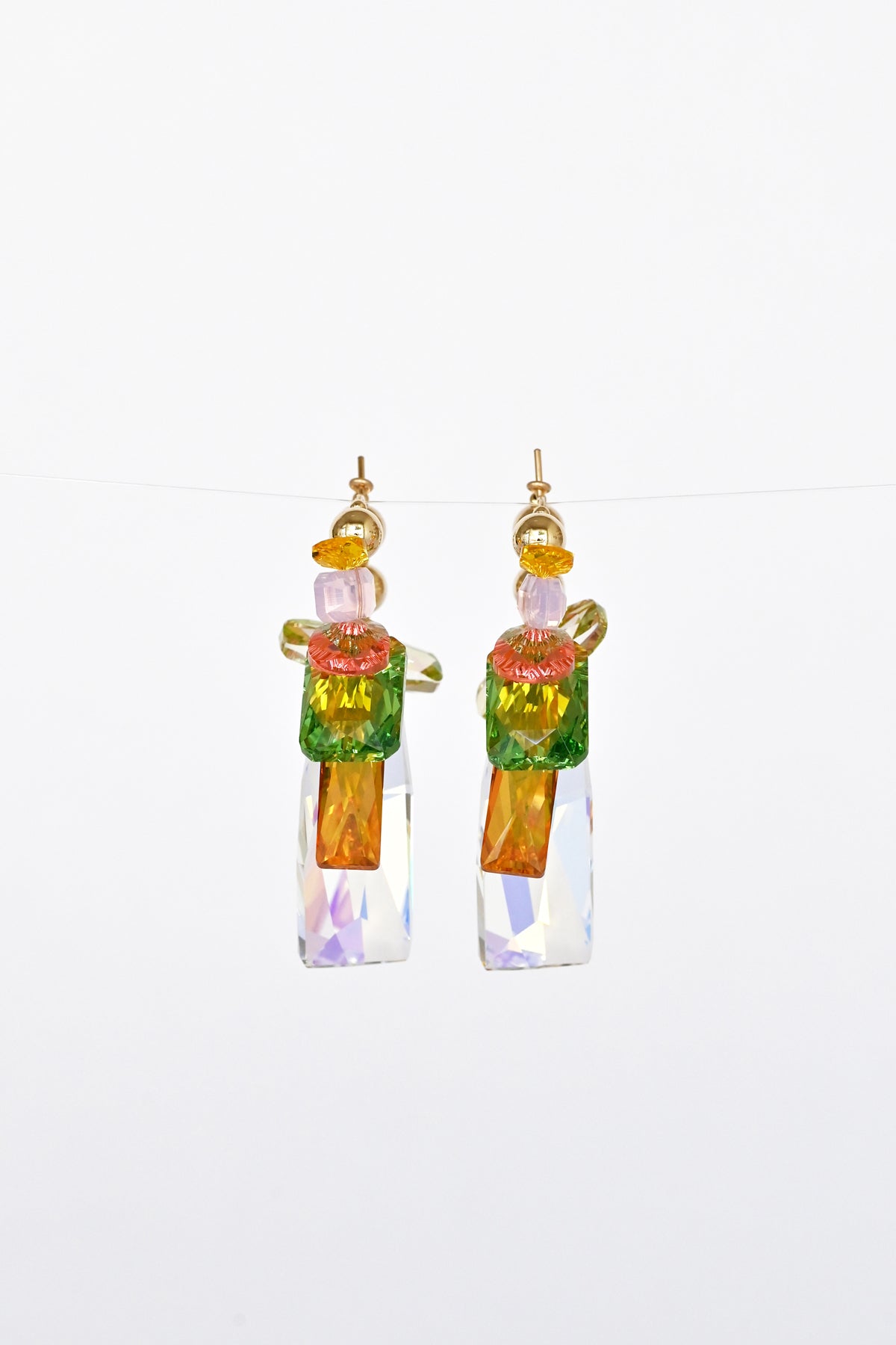 Lantana Earrings No.4 in the Garden Collection at Abacus Row Handmade Jewelry