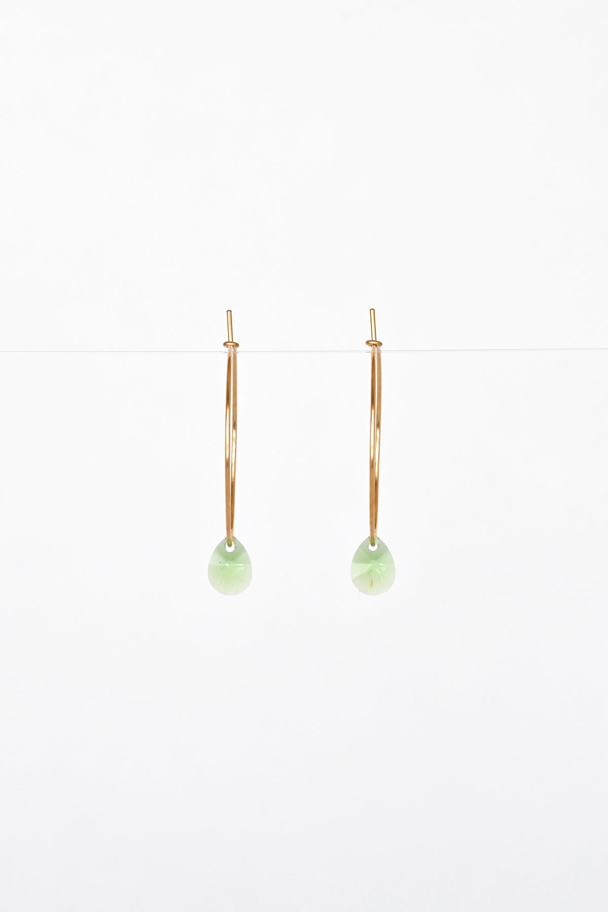 Large Petal Earrings in Bamboo in the Garden Collection at Abacus Row Handmade Jewelry