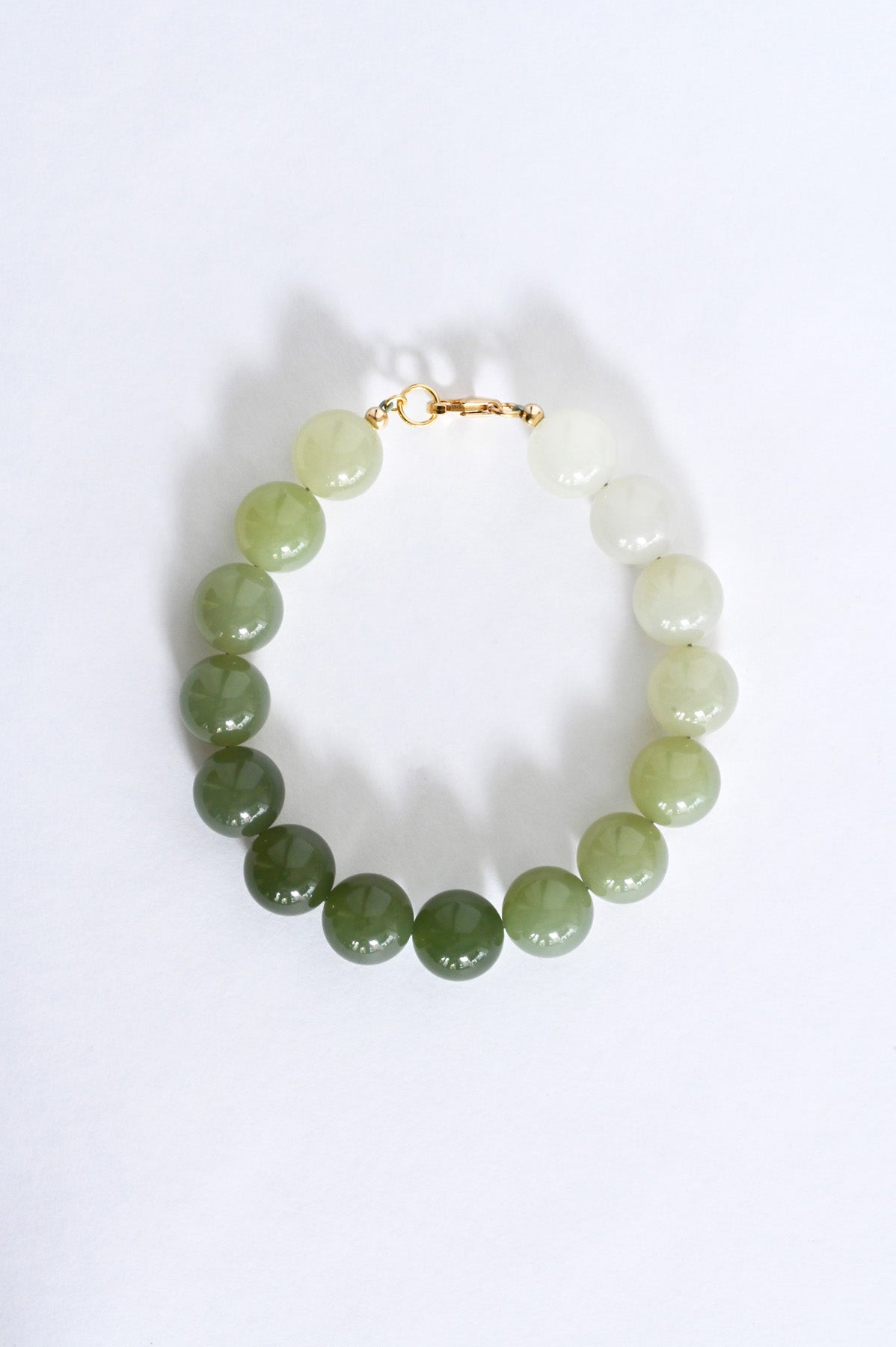 Mai Jade Ombre Bracelet at Abacus Row Handmade Jewelry