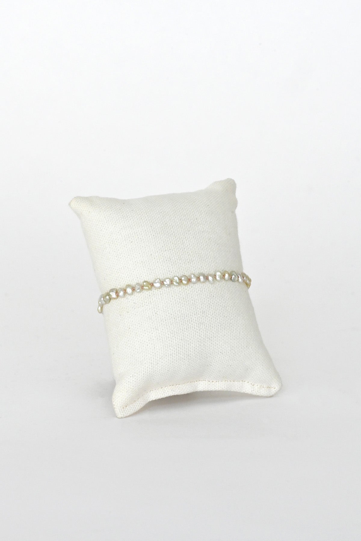 Mai Pearl Bracelet front at Abacus Row Handmade Jewelry
