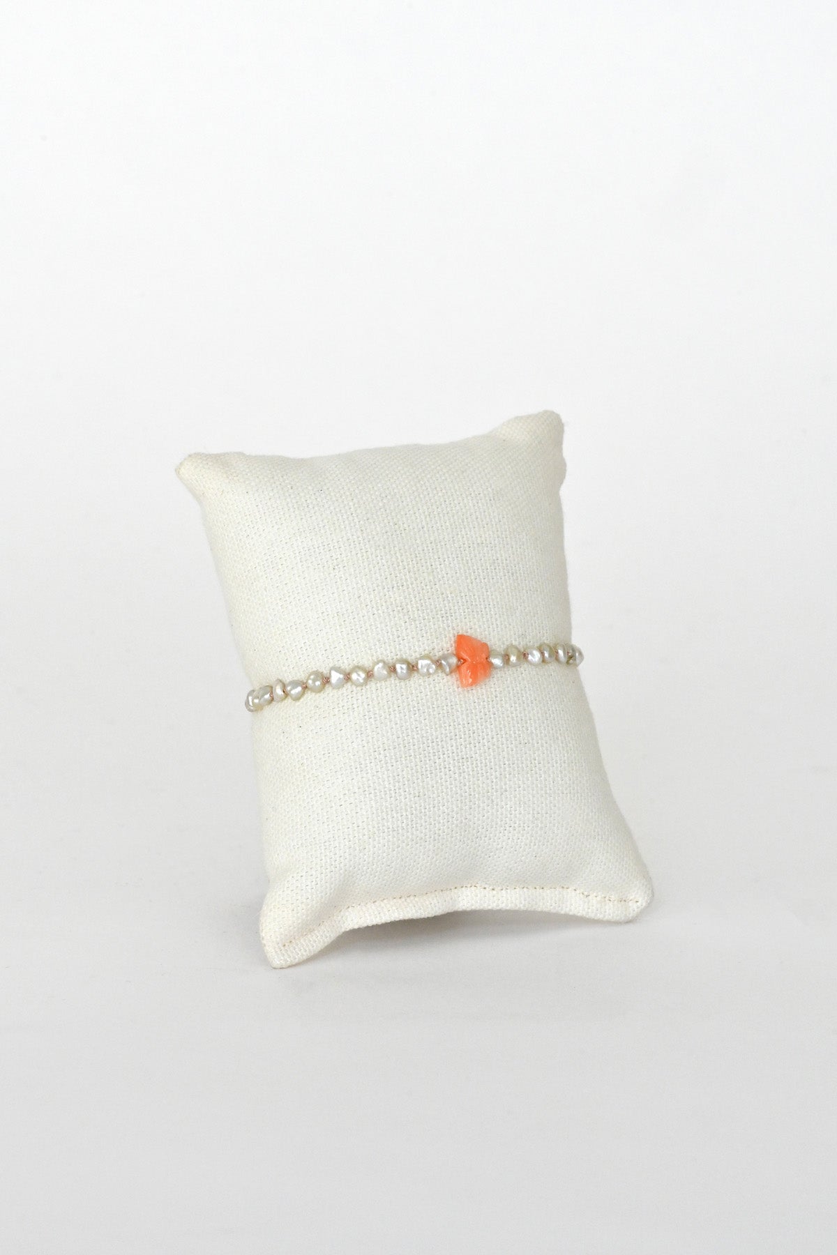 Mai Pearl Bracelet with Butterfly front at Abacus Row Handmade Jewelry