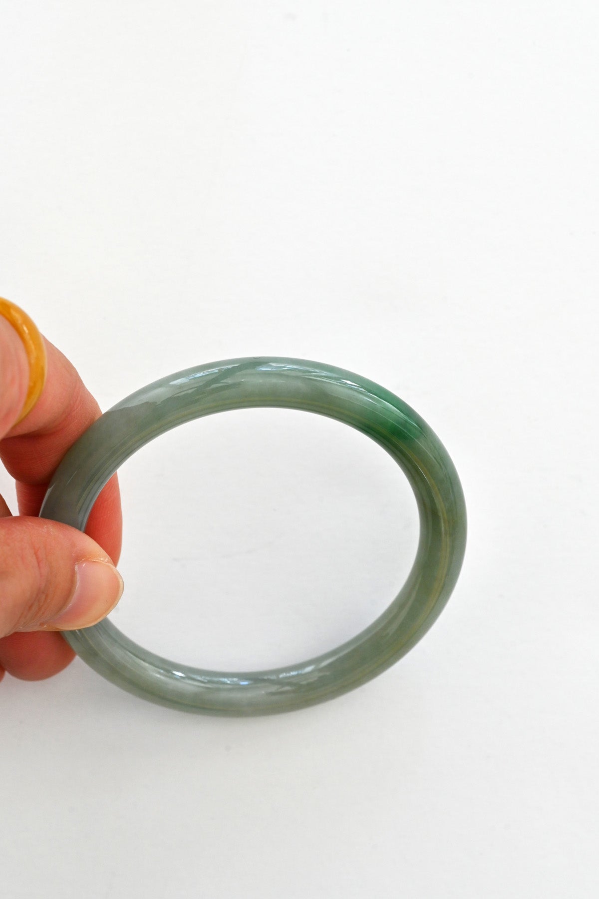 Mai Jade Bangle No.31 at Abacus Row Jewelry
