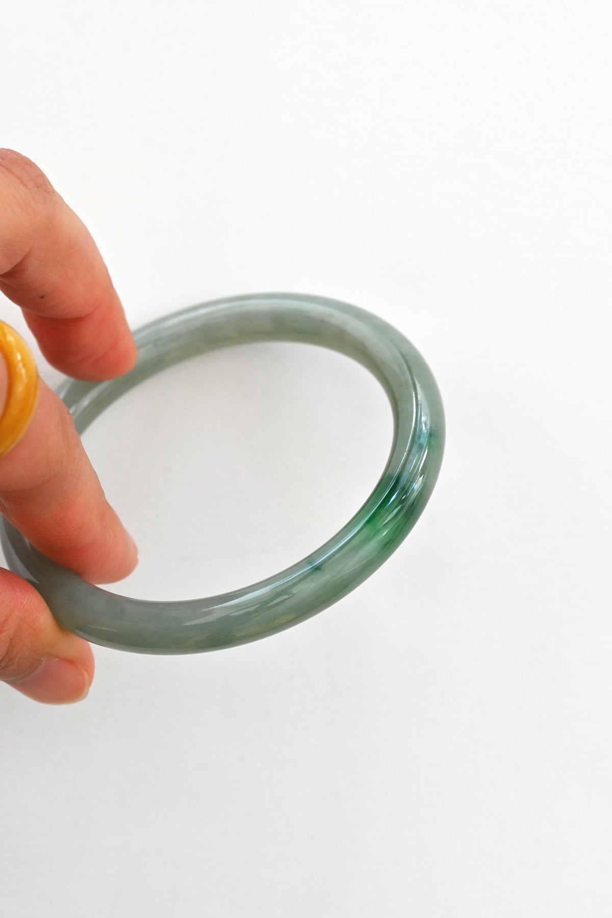 Mai Jade Bangle No. 31 at Abacus Row Handmade Jewelry