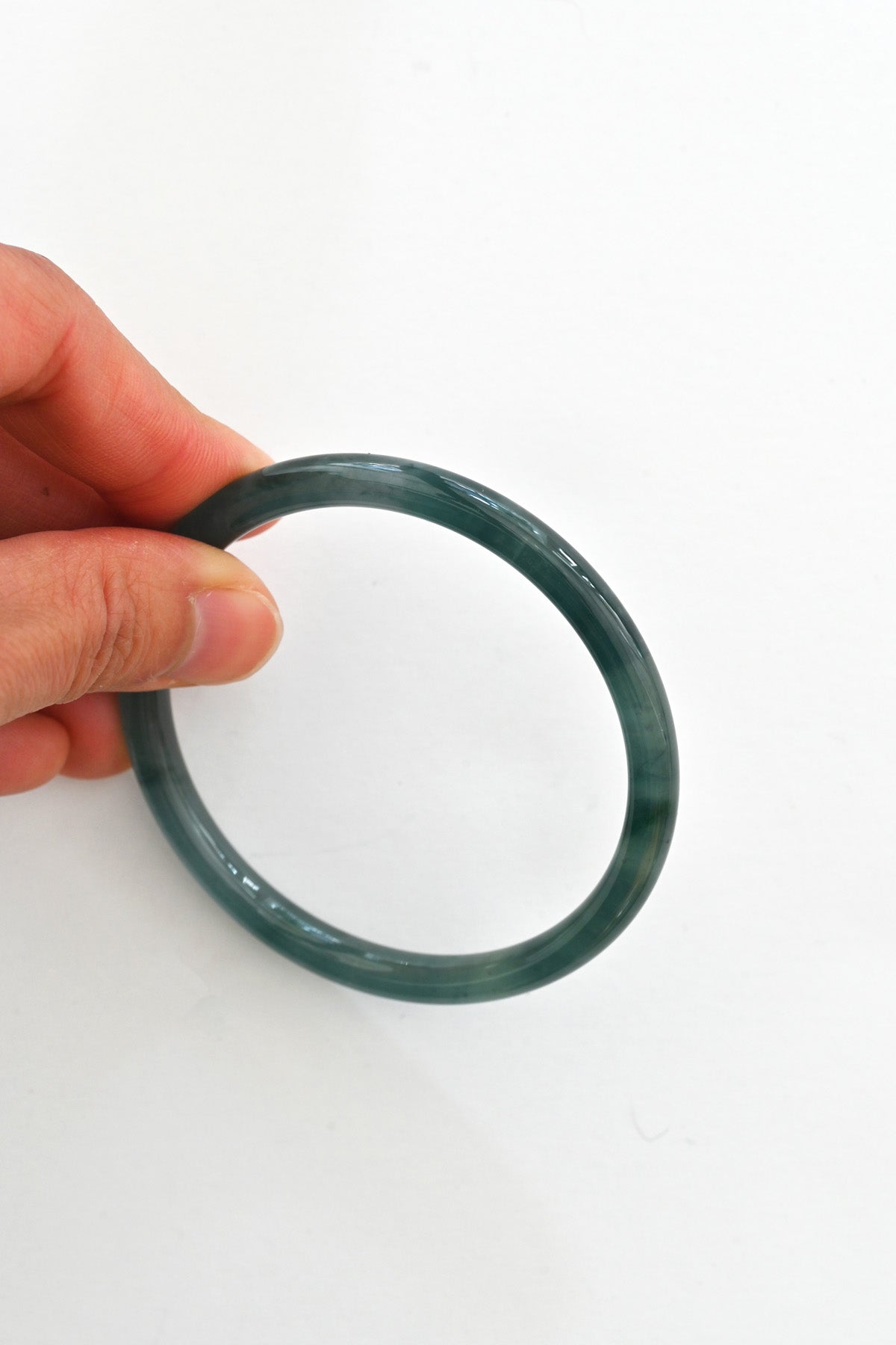 Mai Jade Bangle No.33 at Abacus Row Jewelry