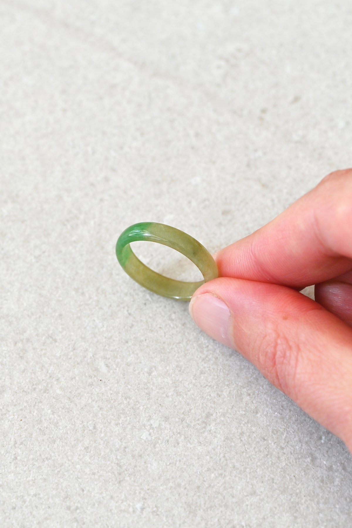 Mai Jade Ring No.4 on Hand at Abacus Row Handmade Jewelry