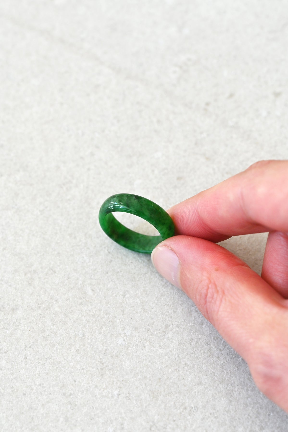 Mai Jade Ring No.9 Detail at Abacus Row Handmade Jewelry