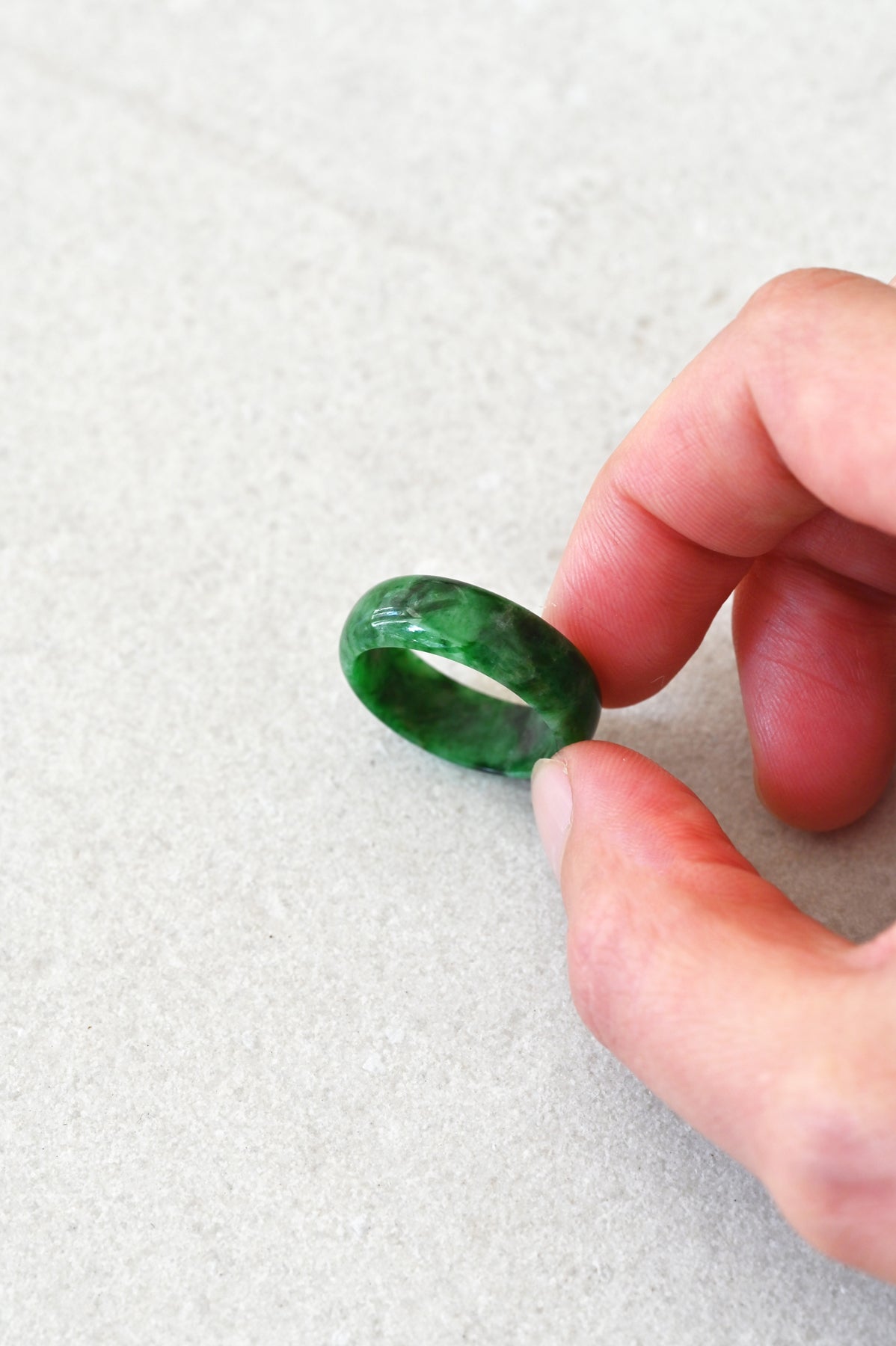 Mai Jade Ring No.10 Detail at Abacus Row Handmade Jewelry