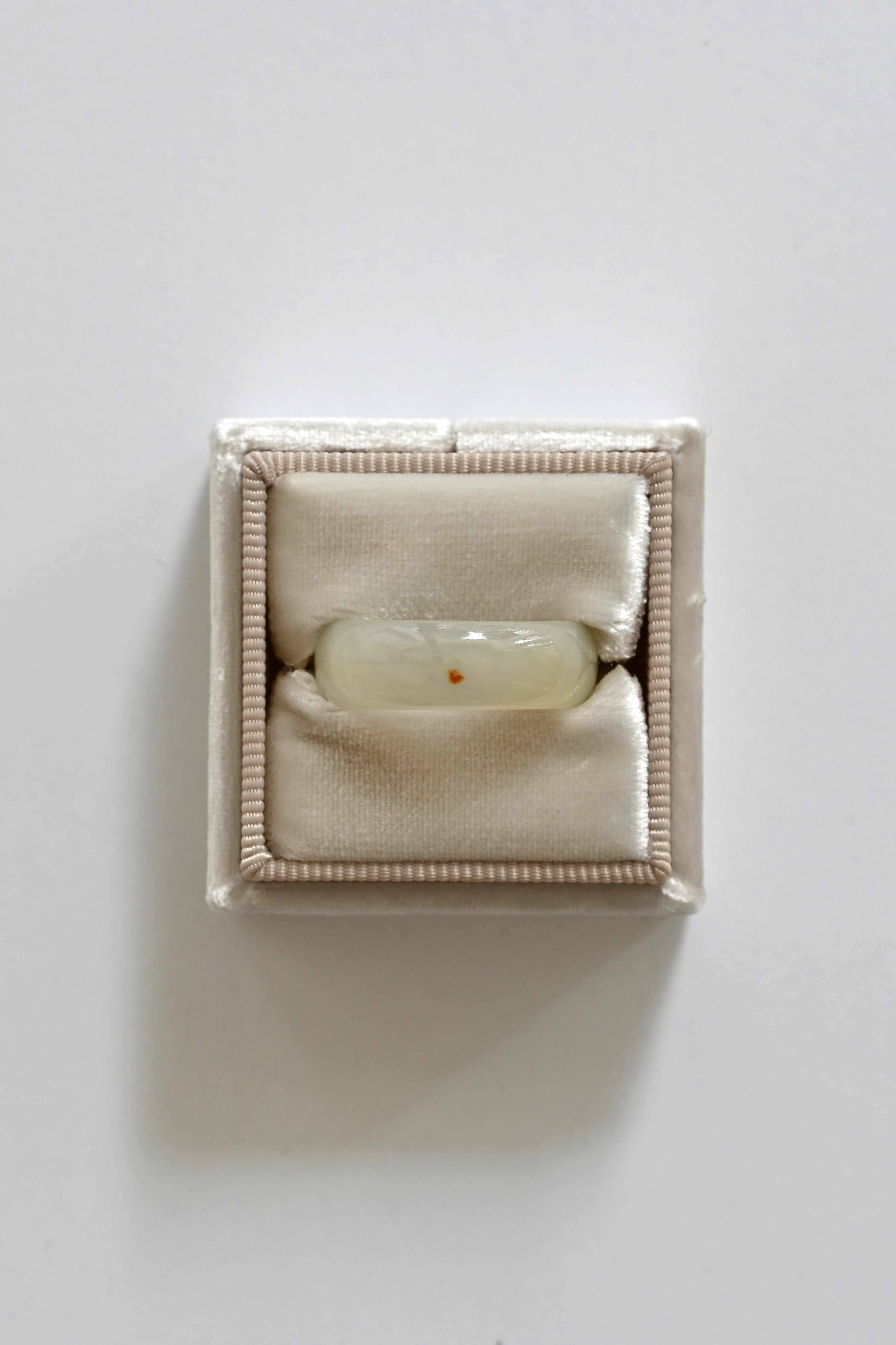 Mai Jade Ring No.12 in box at Abacus Row Handmade Jewelry