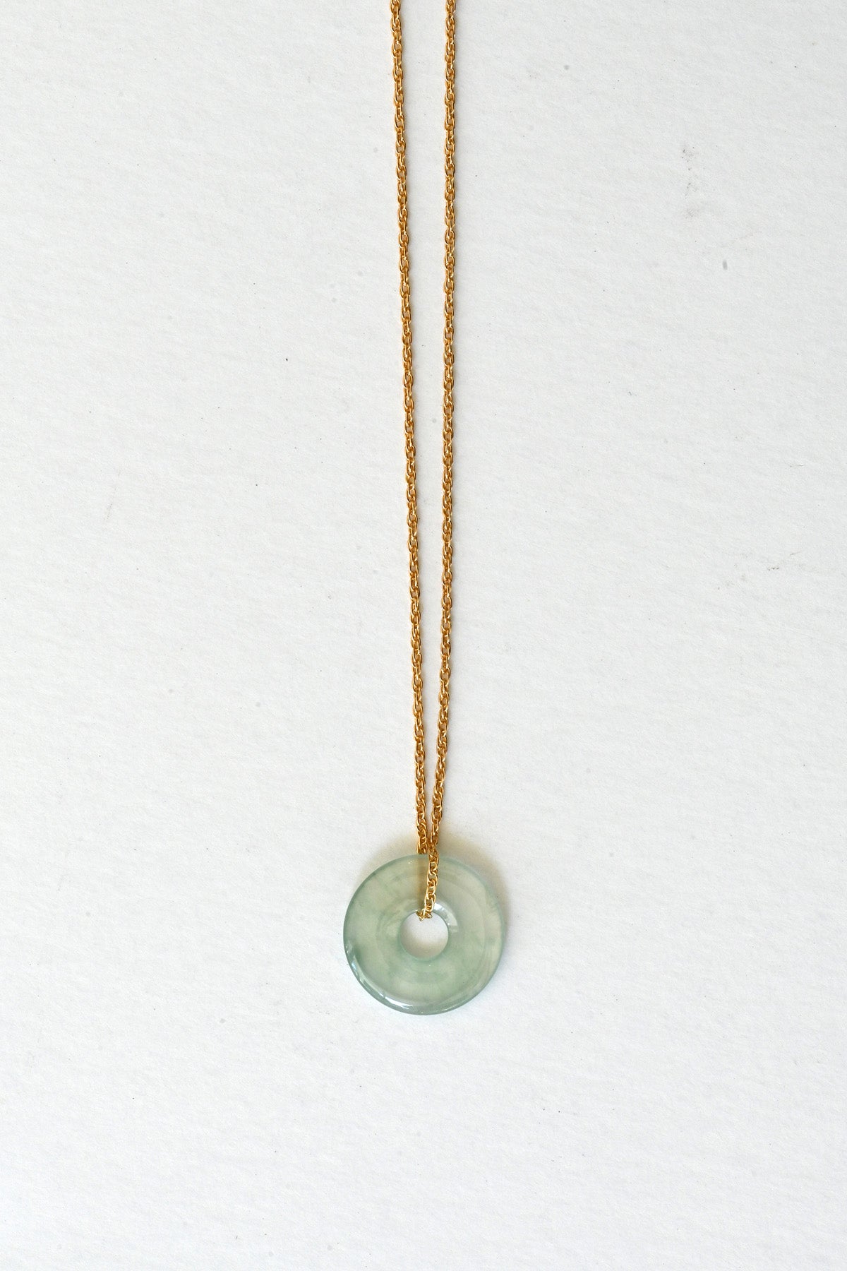 Ping An Kou Jade Pendant Necklace No.13 at Abacus Row Handmade Jewelry