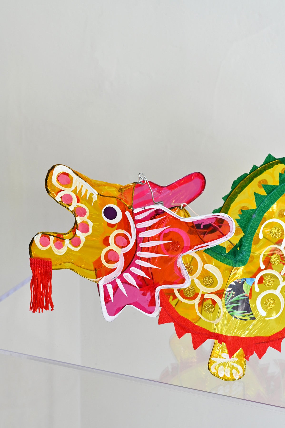 Close up Small Dragon Lantern at Abacus Row Handmade Jewelry