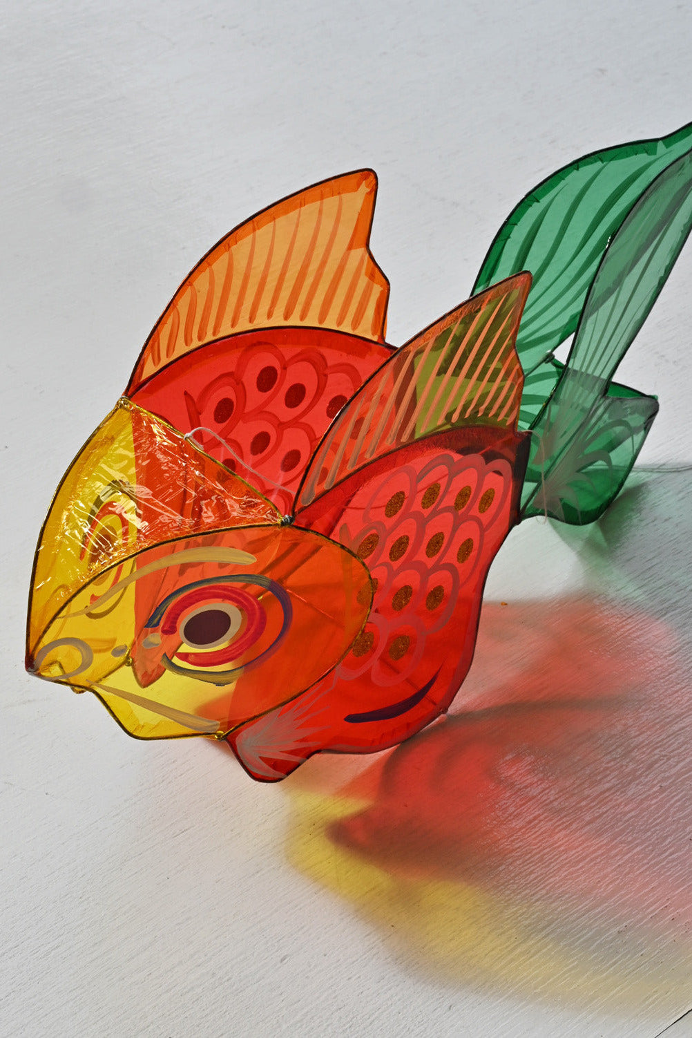 Top of Medium Goldfish Lantern at Abacus Row Handmade Jewelry