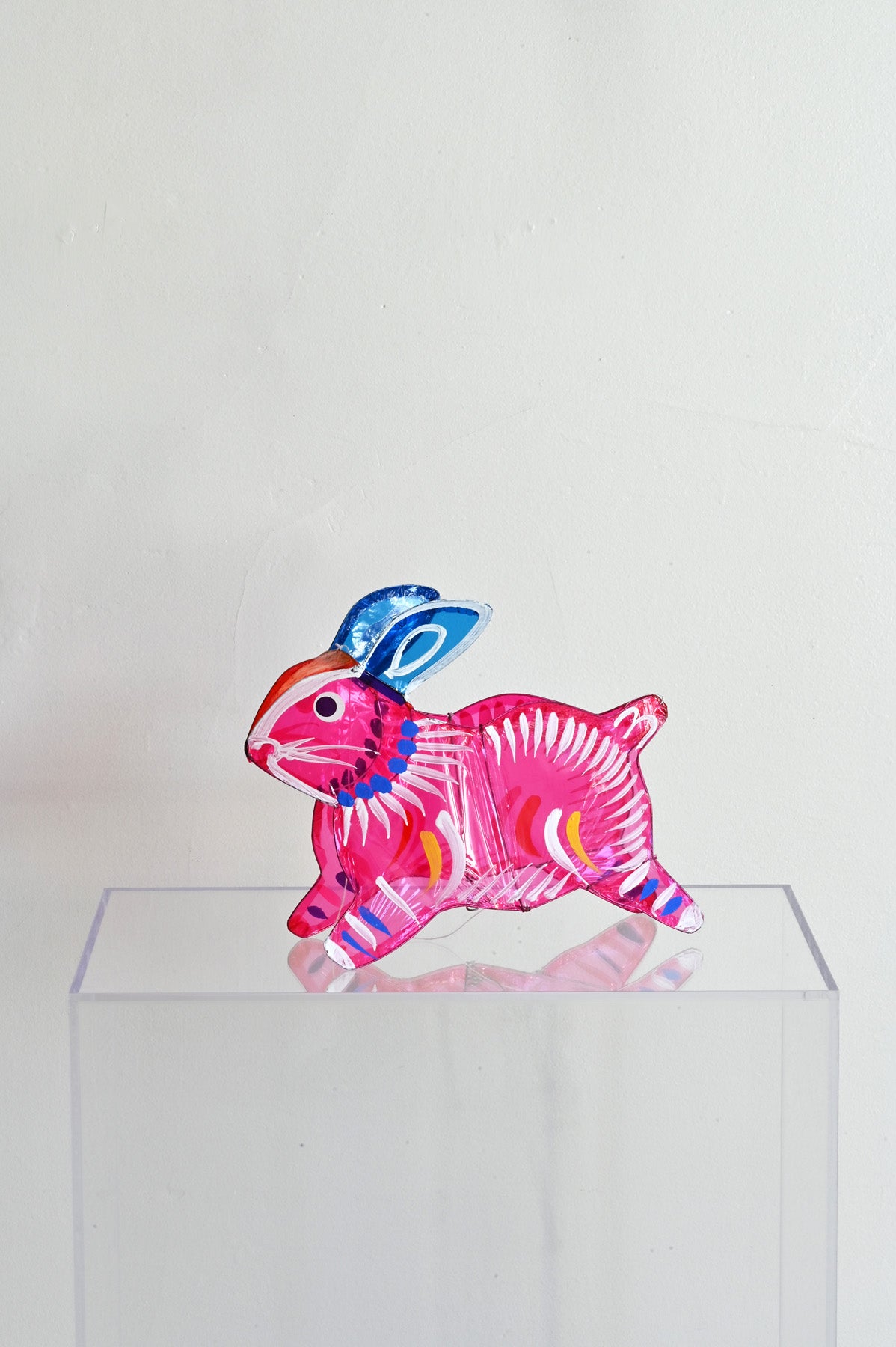 Pink Medium Rabbit Lantern at Abacus Row Handmade Jewelry