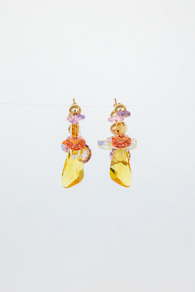 Mimosa Earrings in the Garden Collection at Abacus Row Handmade Jewelry