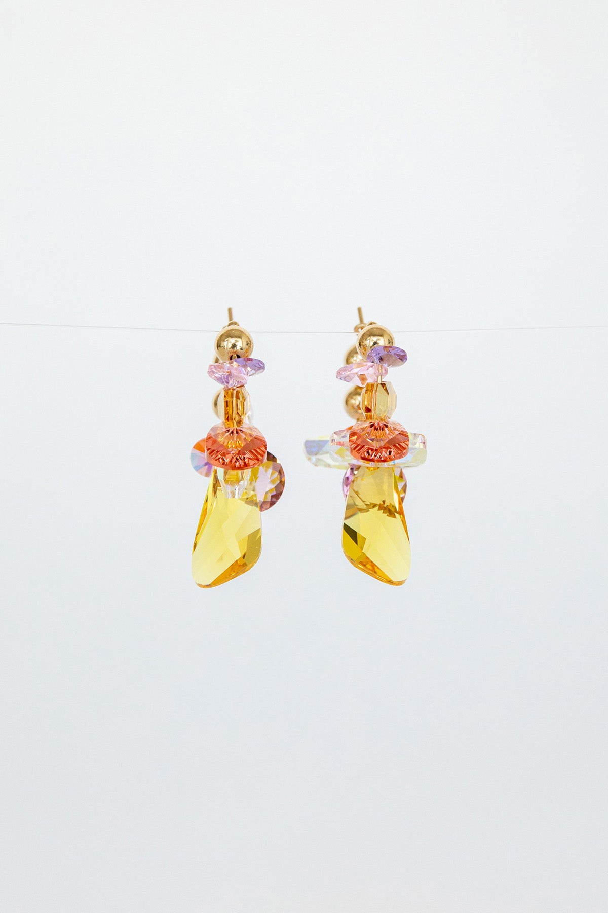 Mimosa Earrings in the Garden Collection at Abacus Row Handmade Jewelry