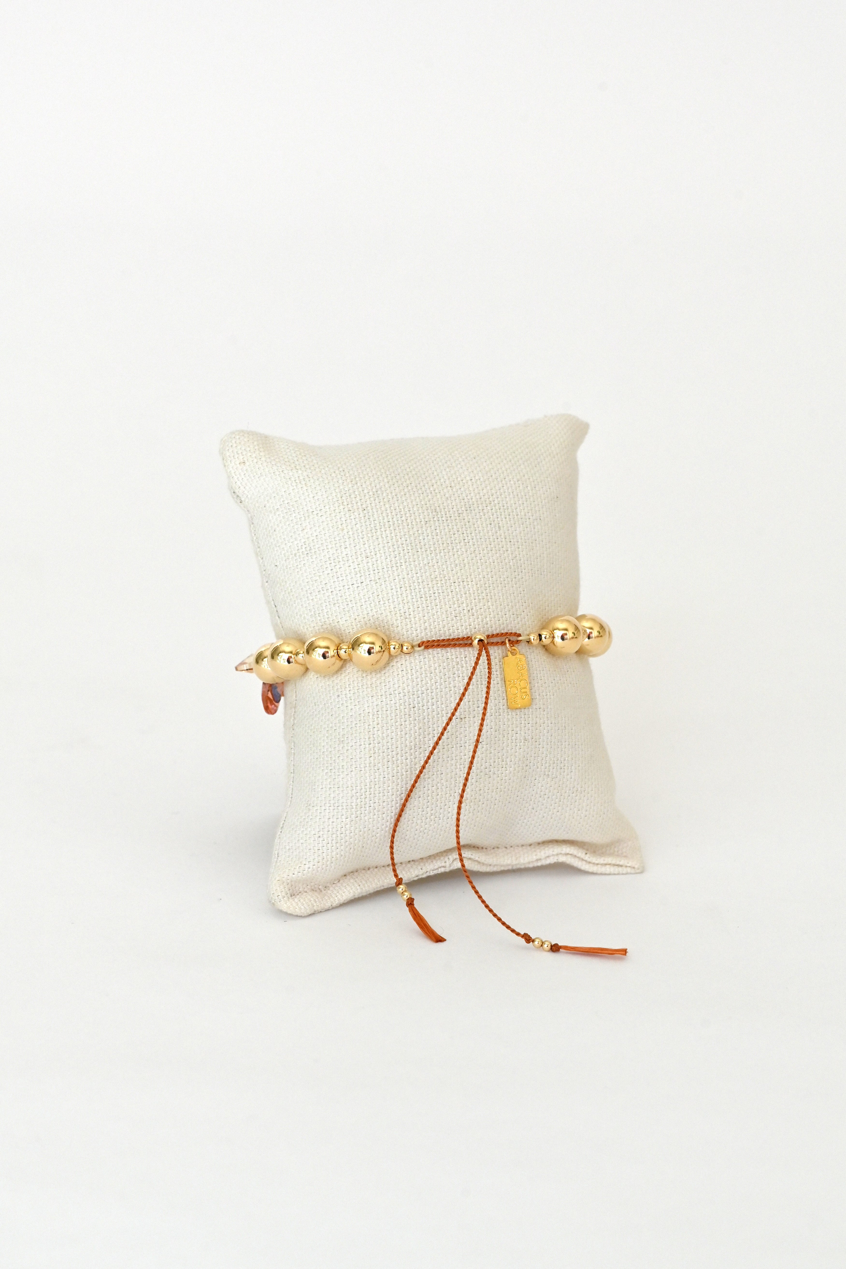 Moon Flower Bracelet No.15 clasp view at Abacus Row Handmade Jewelry