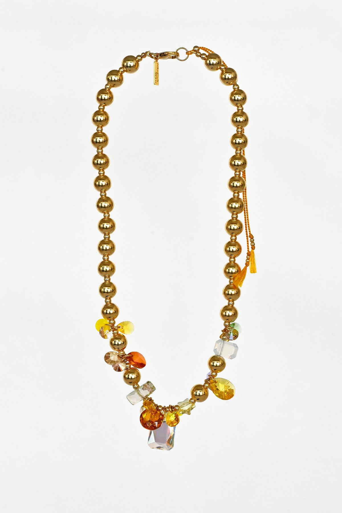 Good Fortune Moon Flower Necklace at Abacus Row Handmade Jewelry