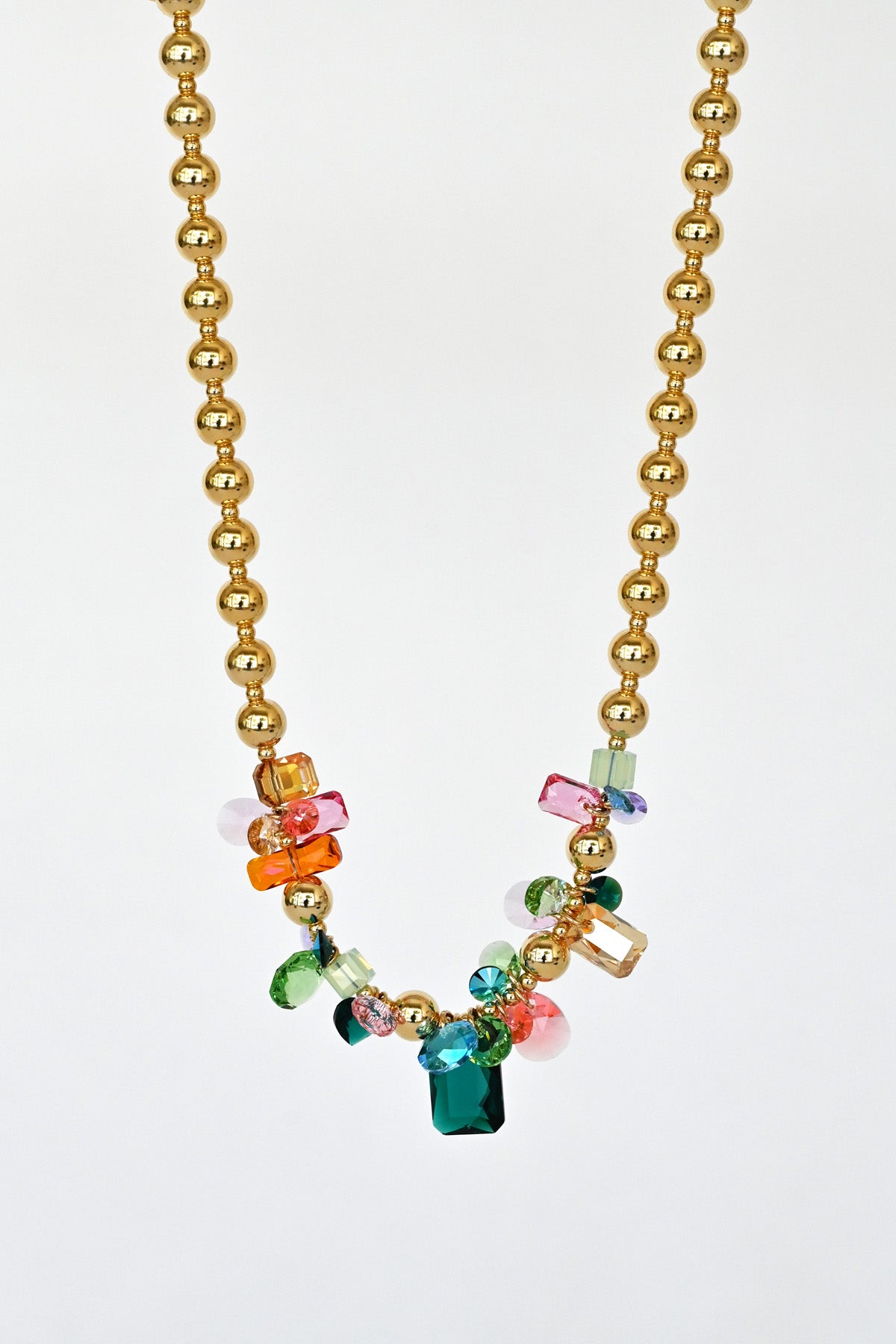 Moon Flower Necklace No.12 detail Garden Collection at Abacus Row Handmade Jewelry