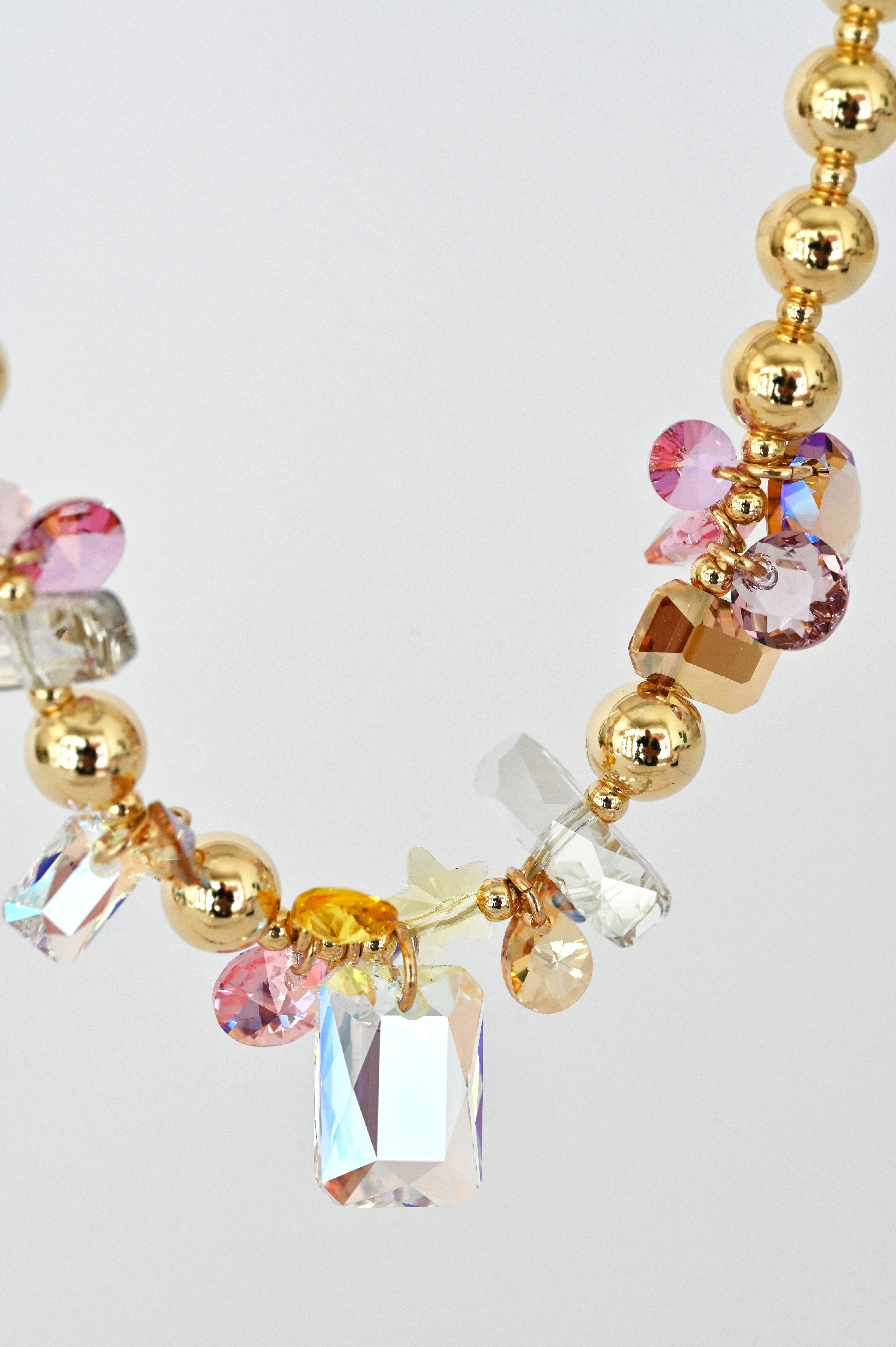 Moon Flower Necklace No.15 detail at Abacus Row Handmade Jewelry